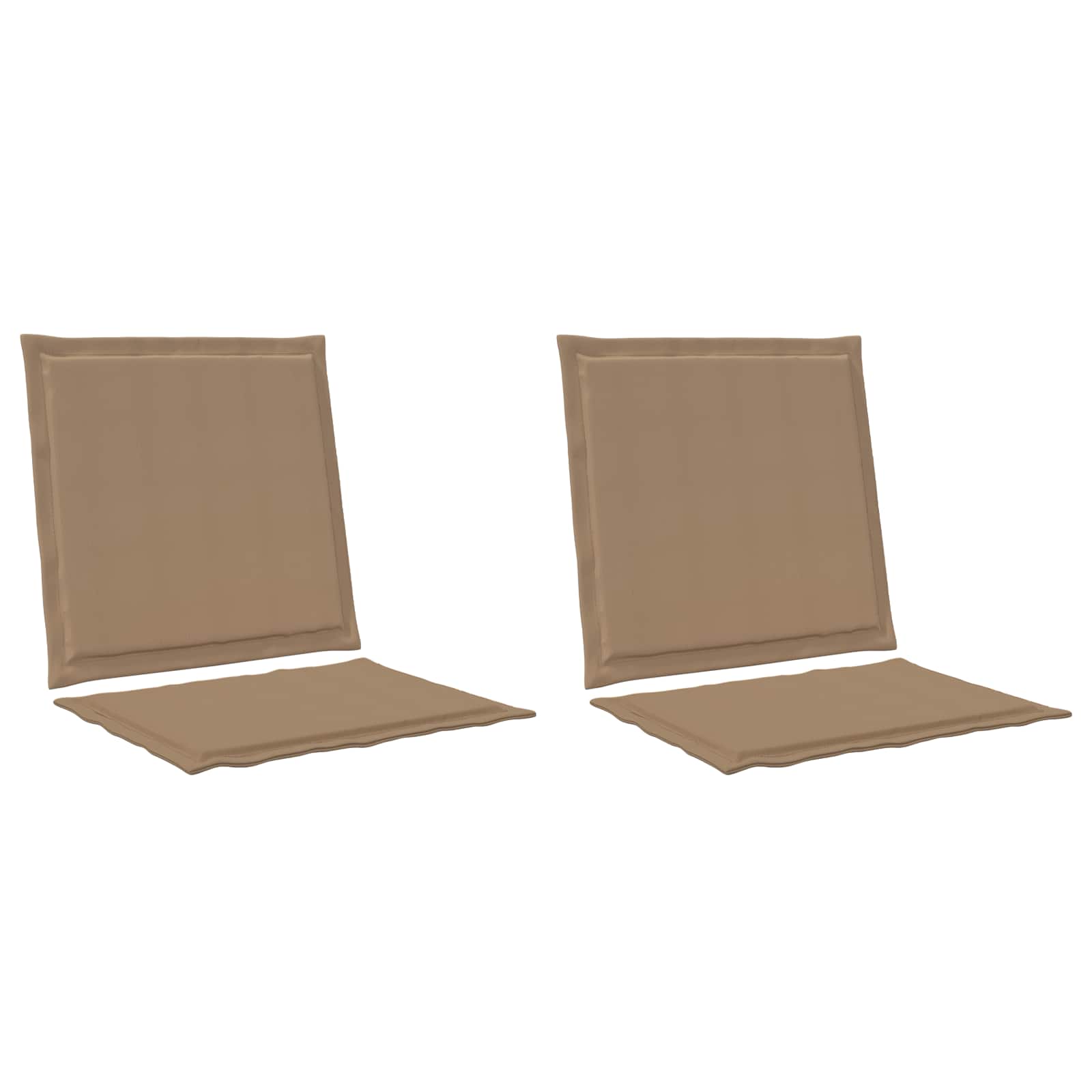 Sitt- och Ryggkuddar Polyester Taupe 47 x 45 x 2 cm