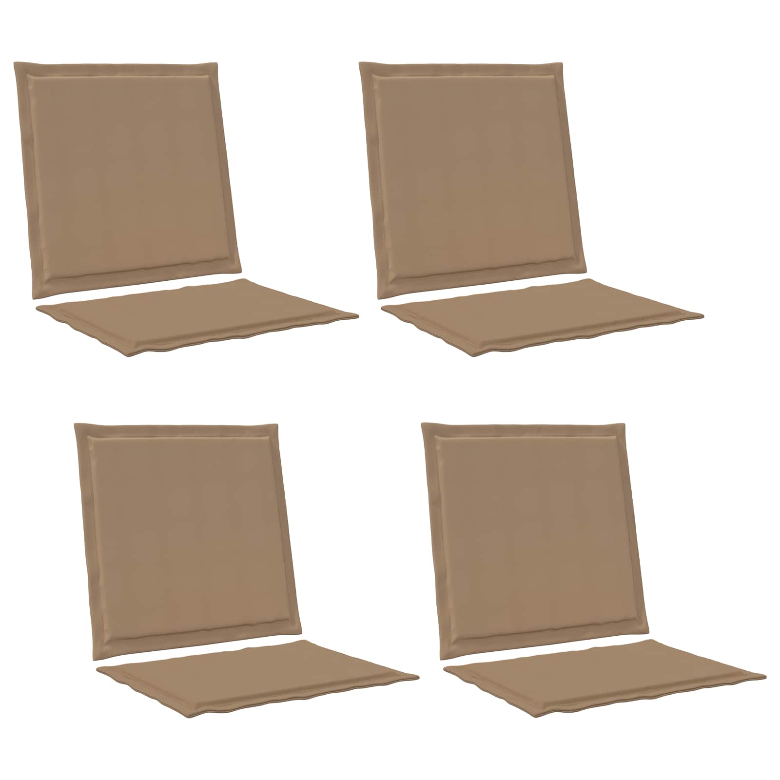 Sitt- och Ryggkuddar Polyester Taupe 47 x 45 x 2 cm