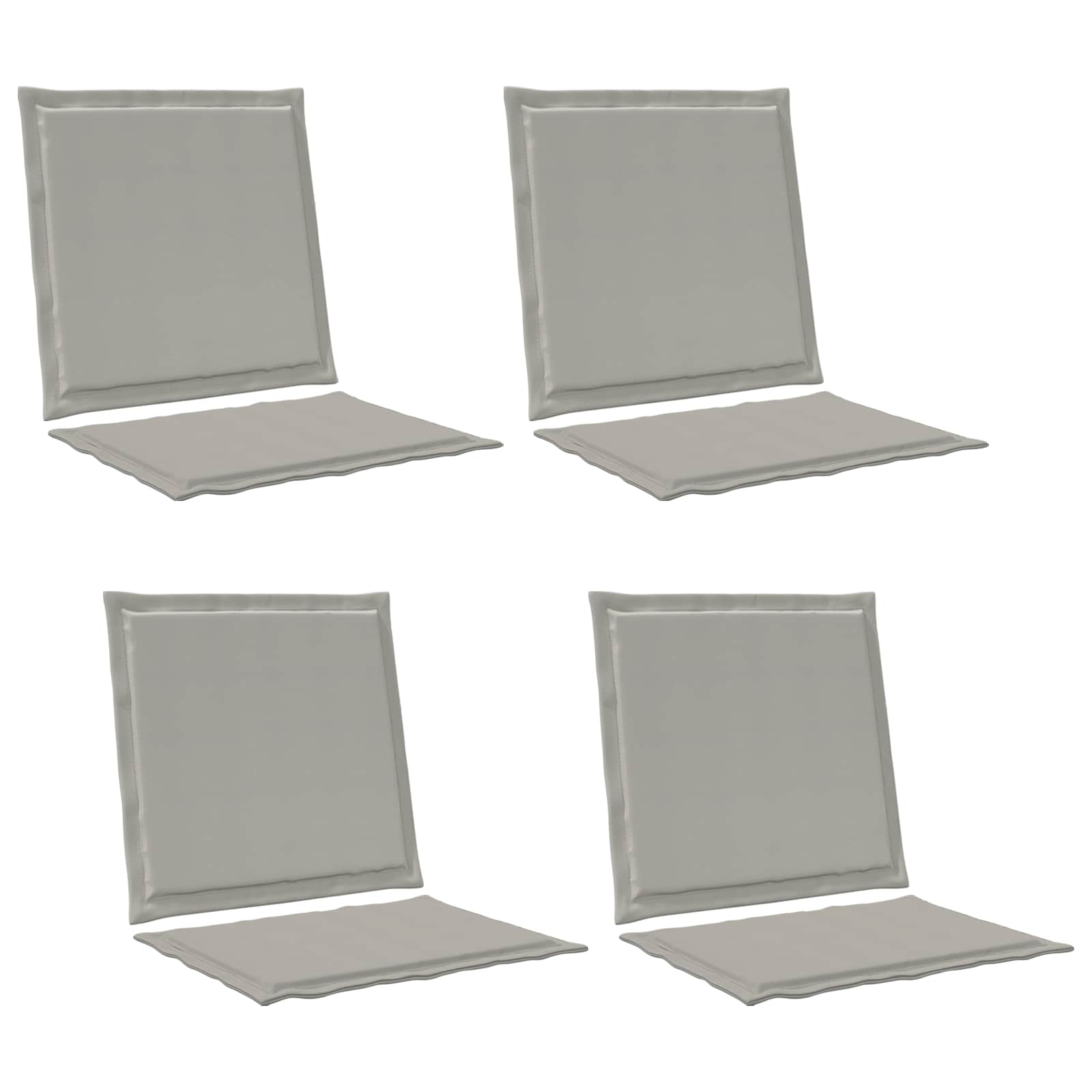 Sitt- och Ryggkuddar Polyester Ljusgrå 47 x 45 x 2 cm