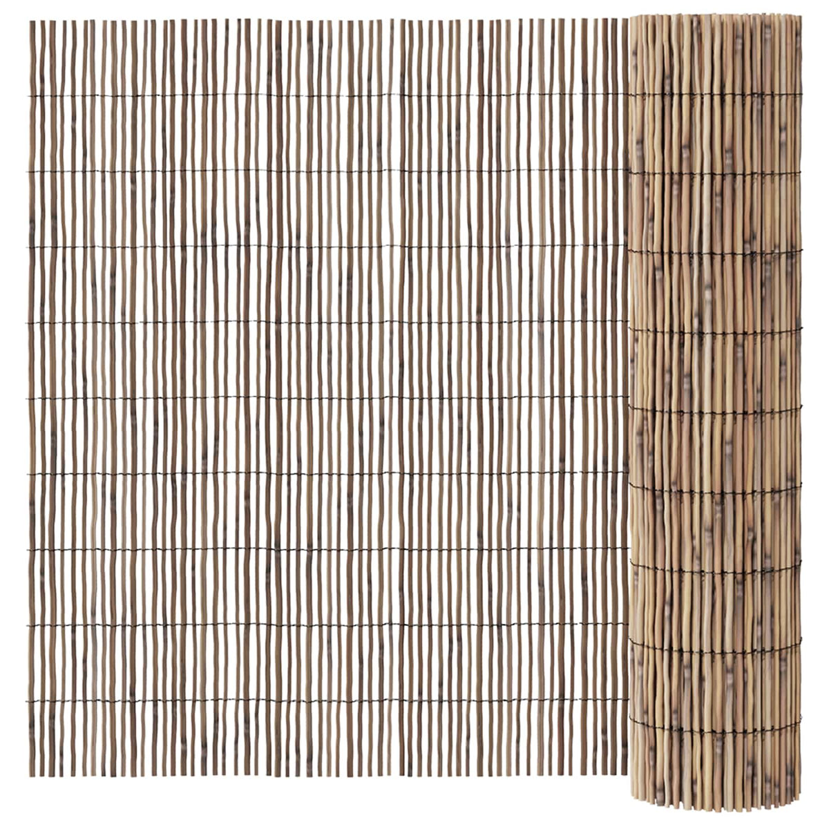 Trädgårdsstängsel 400 x 90 cm Vass Naturlig