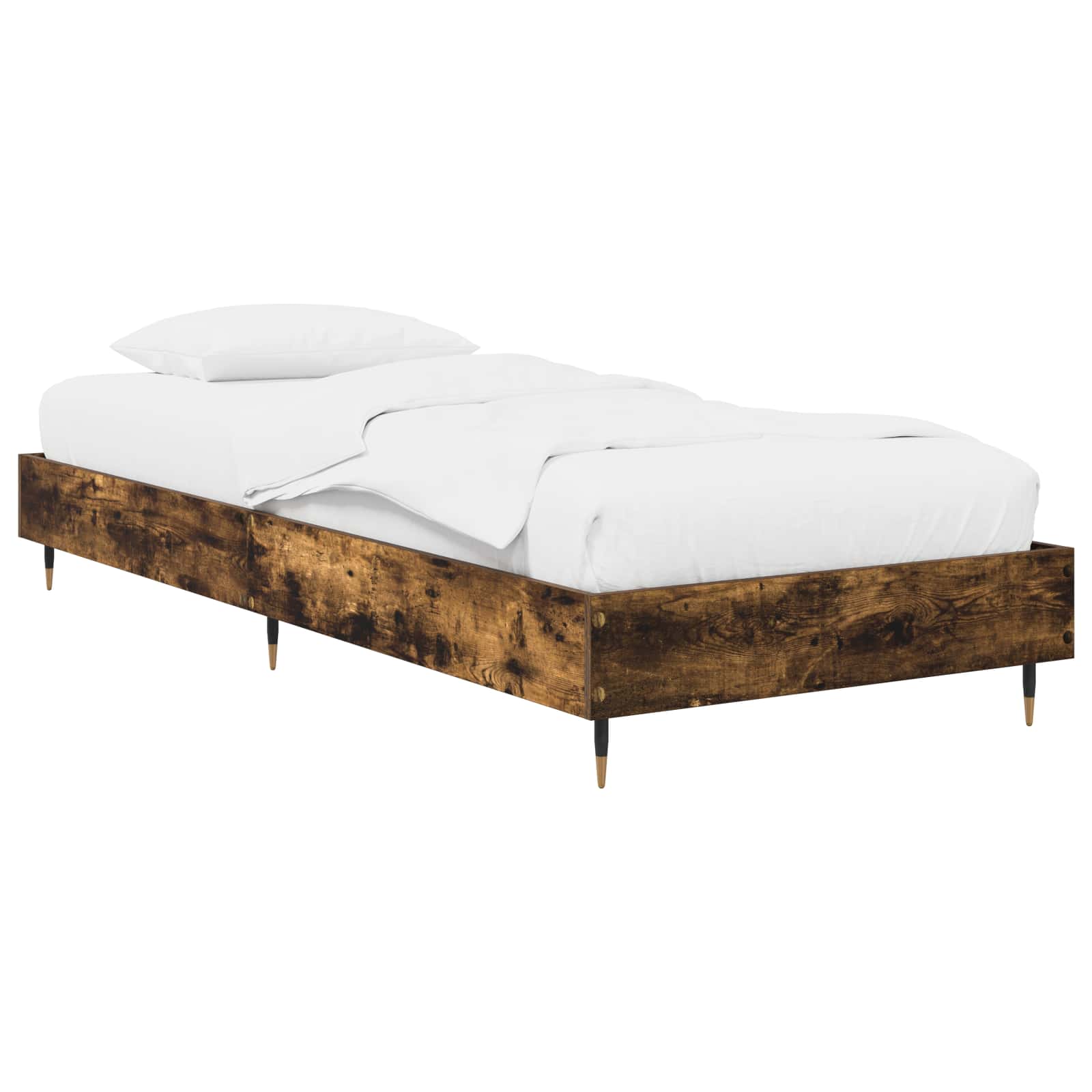 Sängram Rökt ek 80 x 200 cm Konstruerat trä