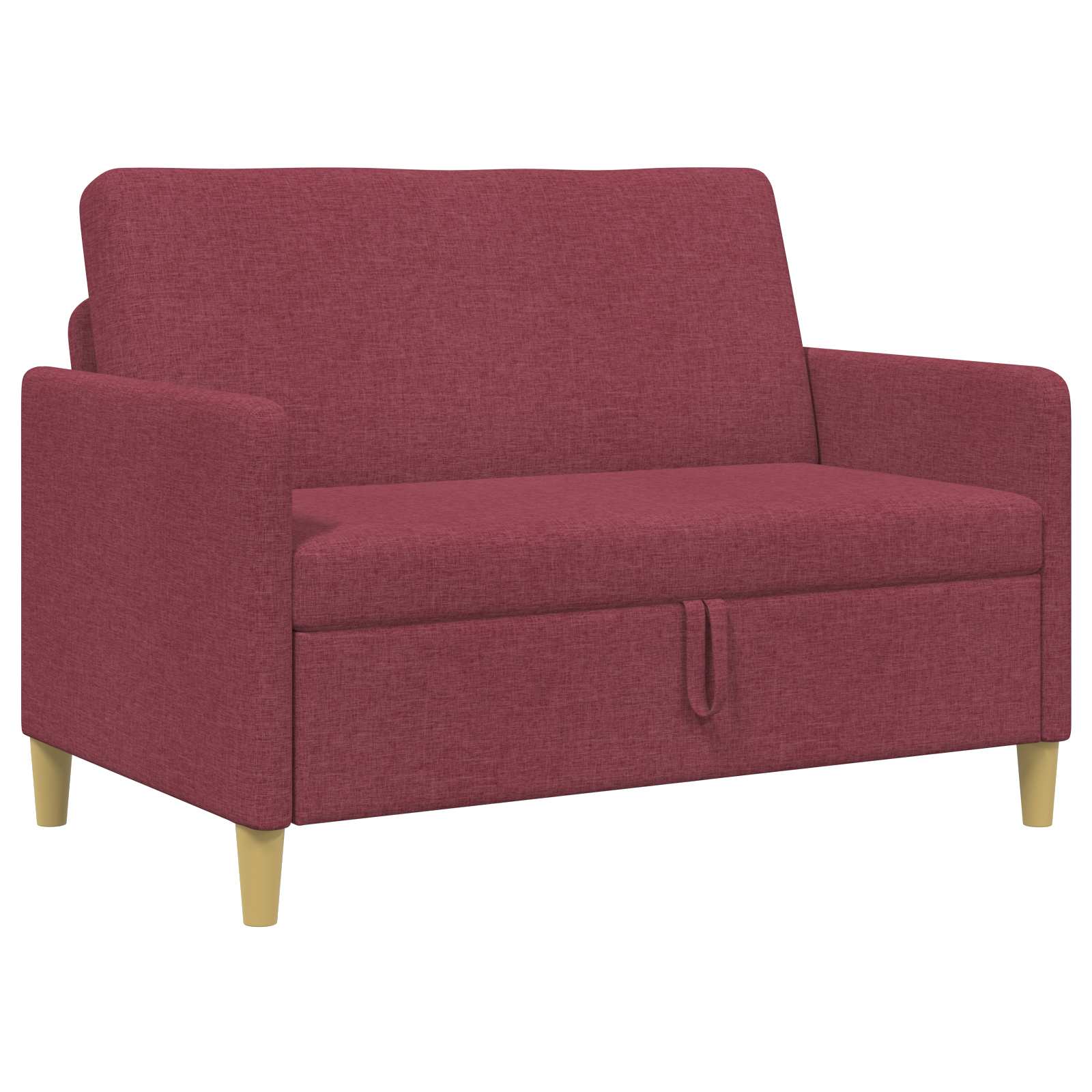 Soffa med förvaring Vinröd 122 x 78 x 87 cm Polyester