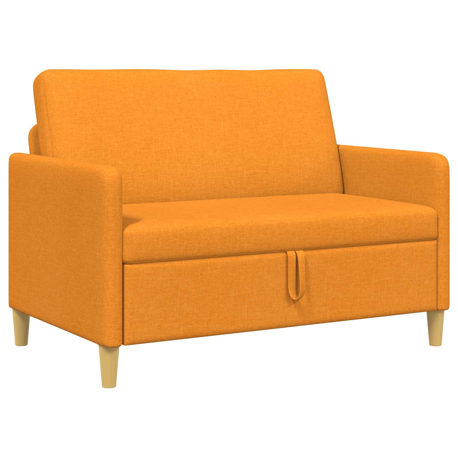Soffa med förvaring Mörkgul 122 x 78 x 87 cm Polyester