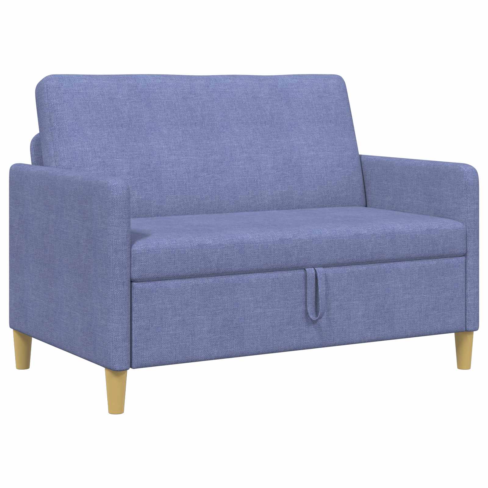 Soffa med förvaring Jeansblå 122 x 78 x 87 cm Polyester