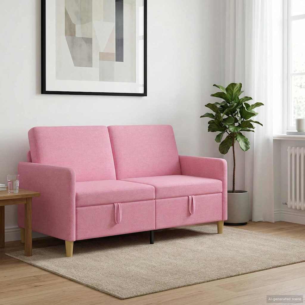 Soffa med förvaring Rosa 152 x 78 x 87 cm Polyester