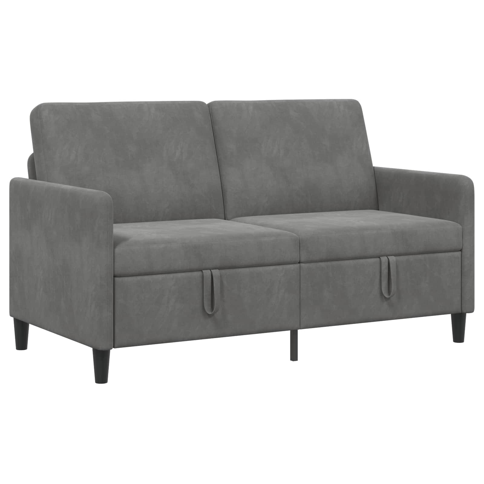 Soffa med förvaring Mörkgrå 152 x 78 x 87 cm Polyester