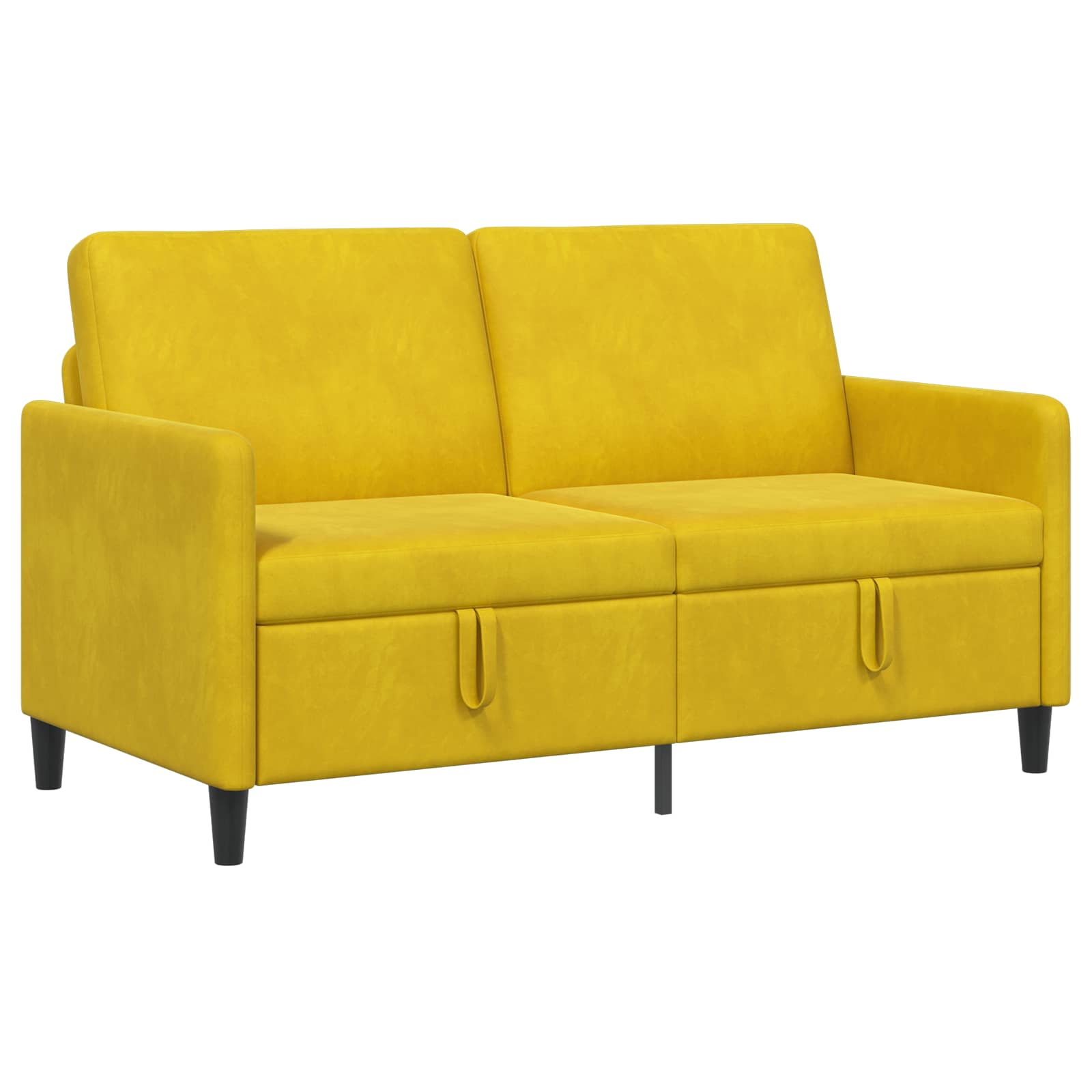 Soffa med förvaring Gul 152 x 78 x 87 cm Polyester