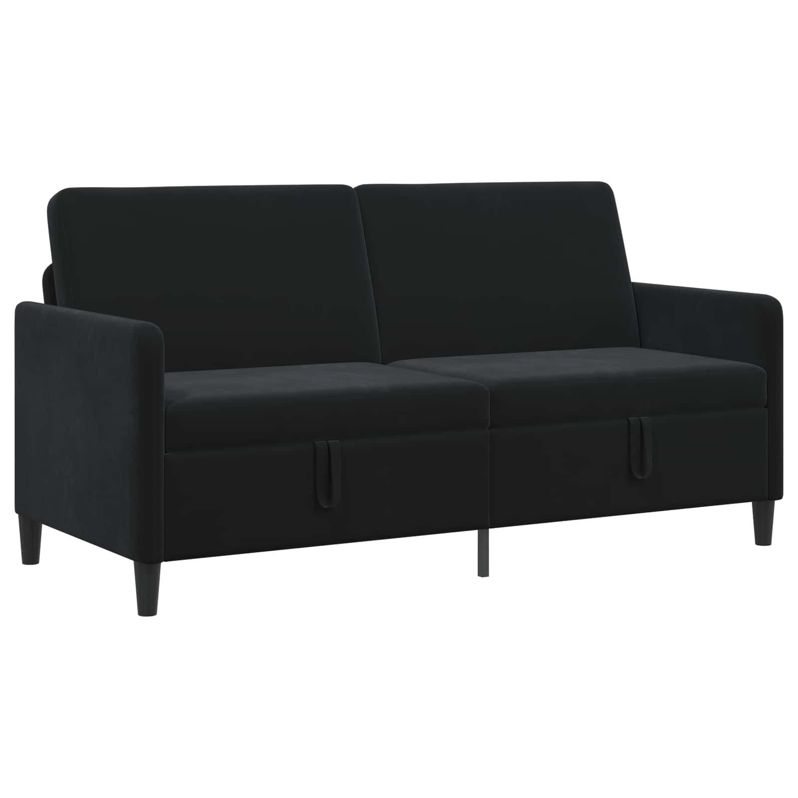 Soffa med förvaring Svart 172 x 78 x 87 cm Polyester