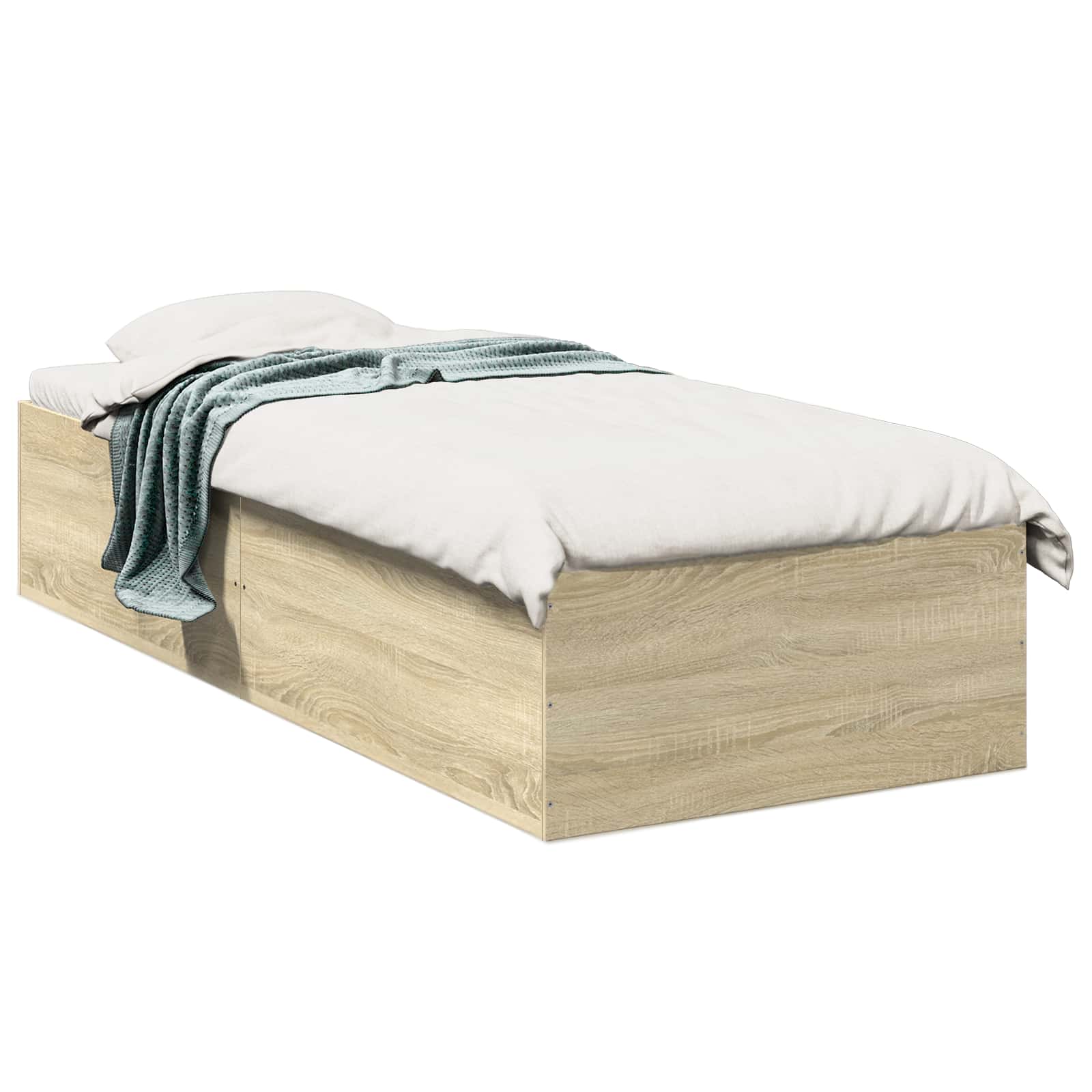 Golvsängsram Sonoma-ek 80 x 200 cm Konstruerat trä