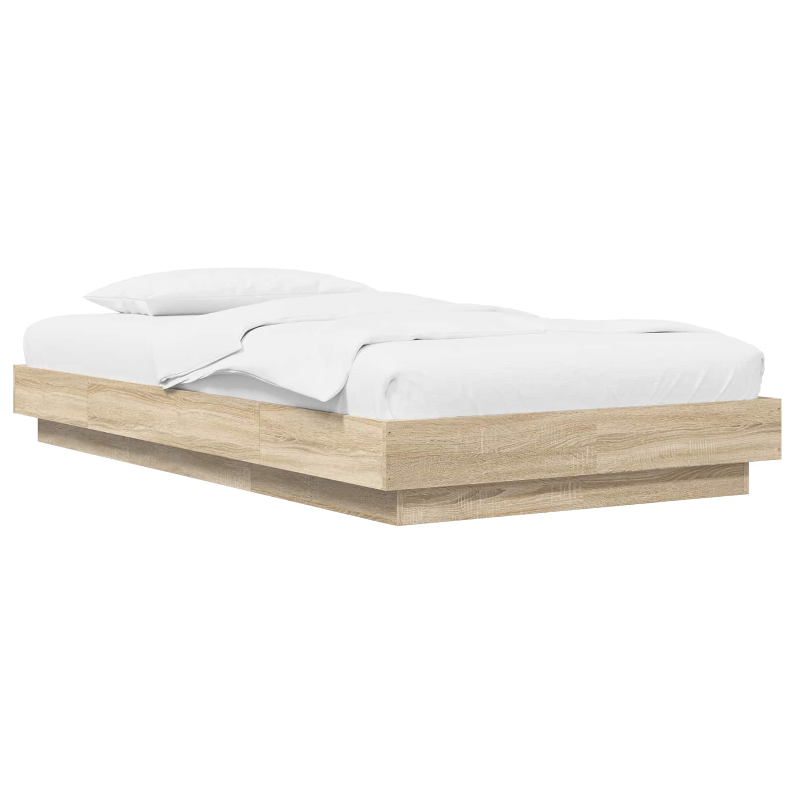 Golvsängsram Sonoma-ek 80 x 210 cm Konstruerat trä