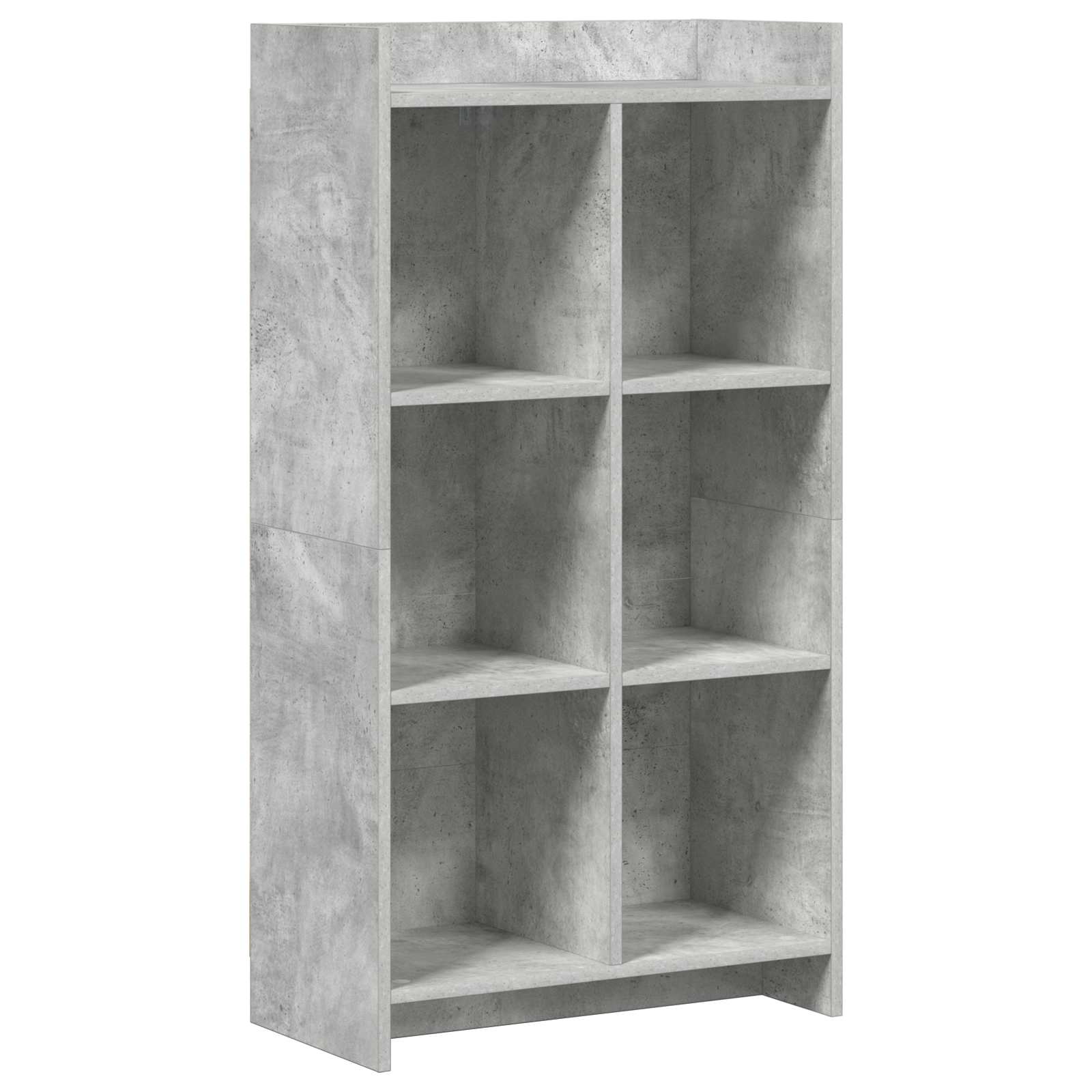 Bokhylla Betonggrå 59 x 30 x 111 cm Konstruerat trä