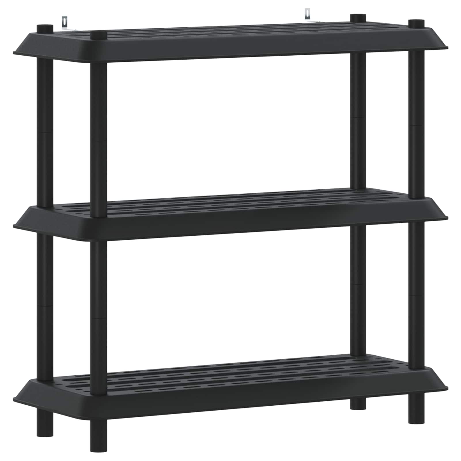 Hyllsystem 3 nivåer 100 x 40 x 96 cm PP Antracit