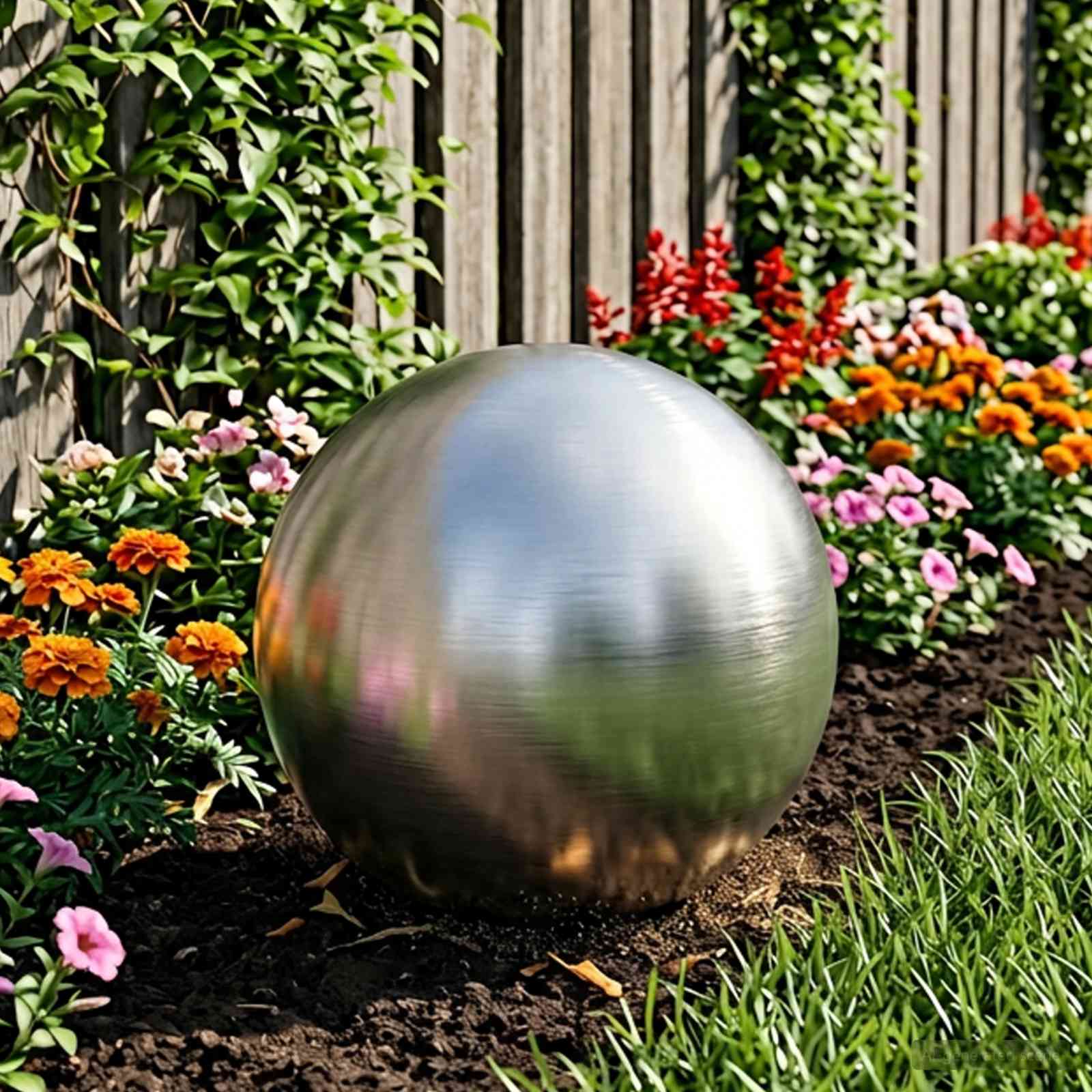 Borstad Boll Ø 47 cm Silver Rostfritt stål 201