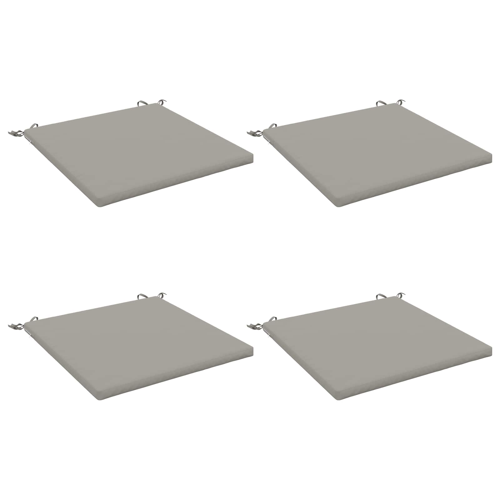 4-delade Sittdynor SOEST 4 st 100% Polyester Grå 80 x 80 x 3 cm