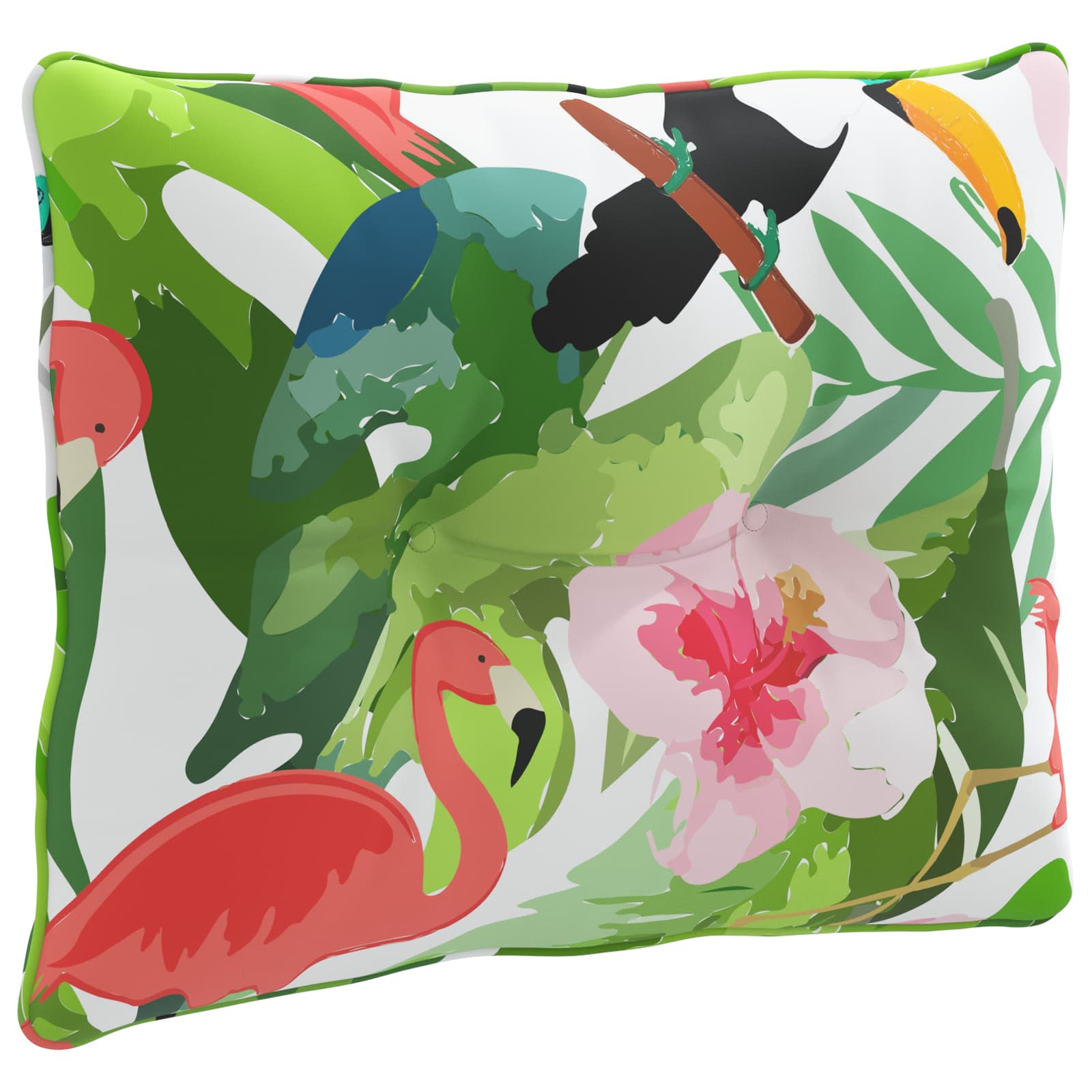 Ryggkudde PUTTEN 100% Polyester Flerfärgsdesign 60 x 40 x 10 cm