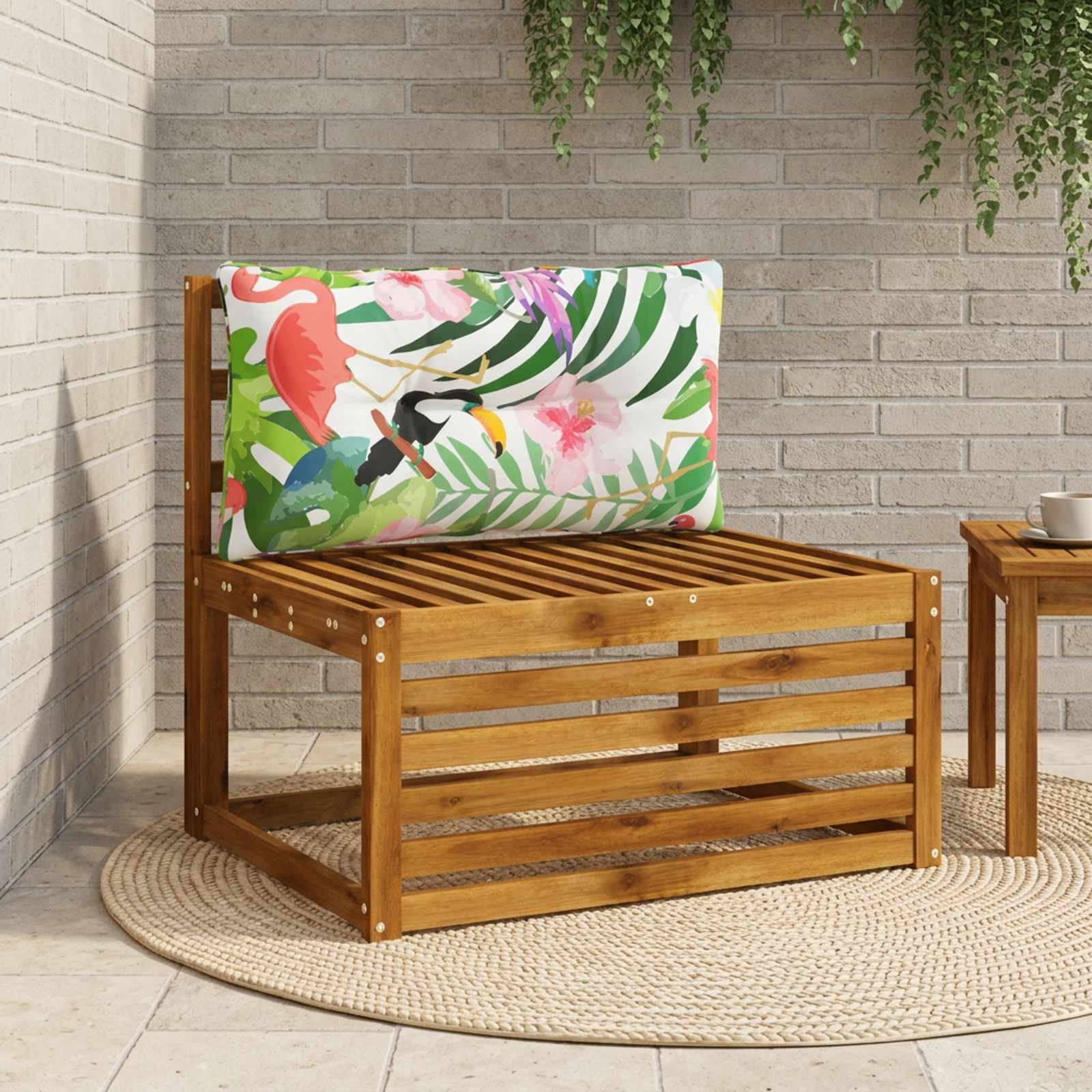 Ryggkudde PUTTEN 100% Polyester Flerfärgsdesign 70 x 40 x 10 cm