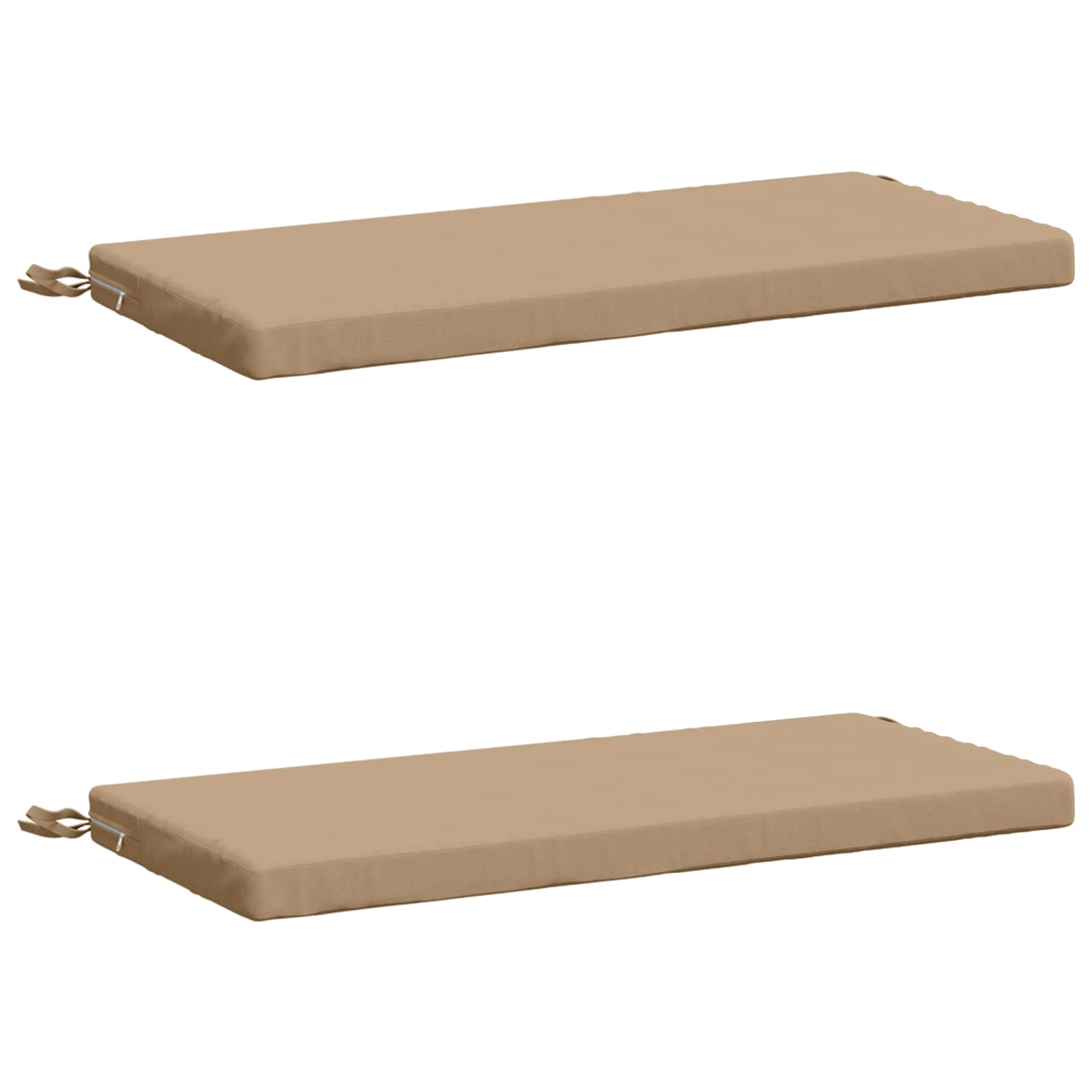2-delade Bänk Kuddar SOEST 2 st 100% Polyester Sand