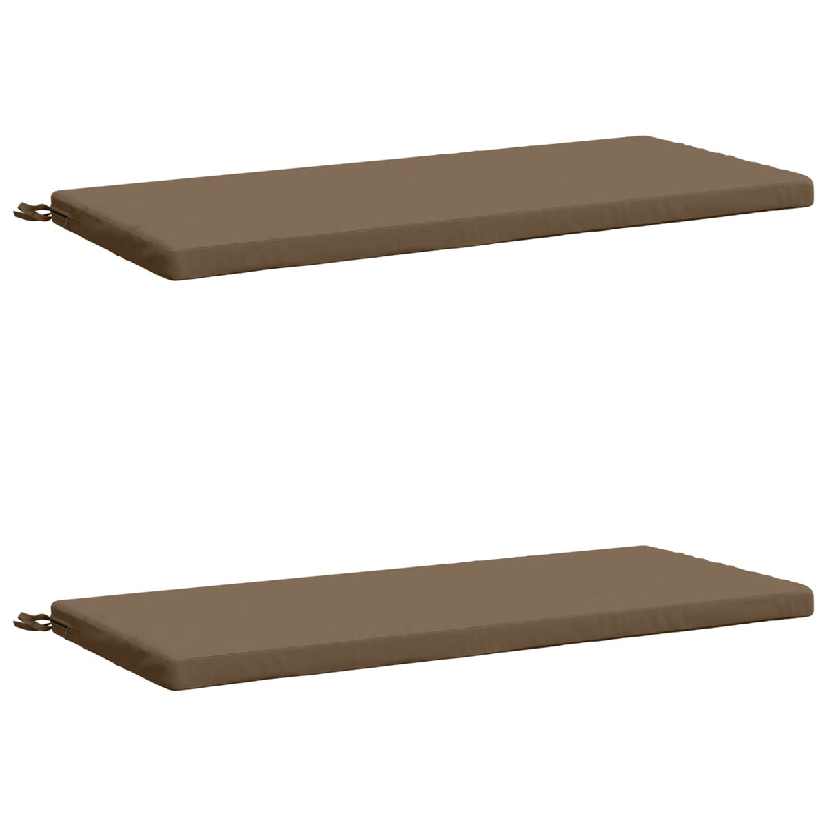 2-delade Bänk Kuddar SOEST 2 st 100% Polyester Taupe