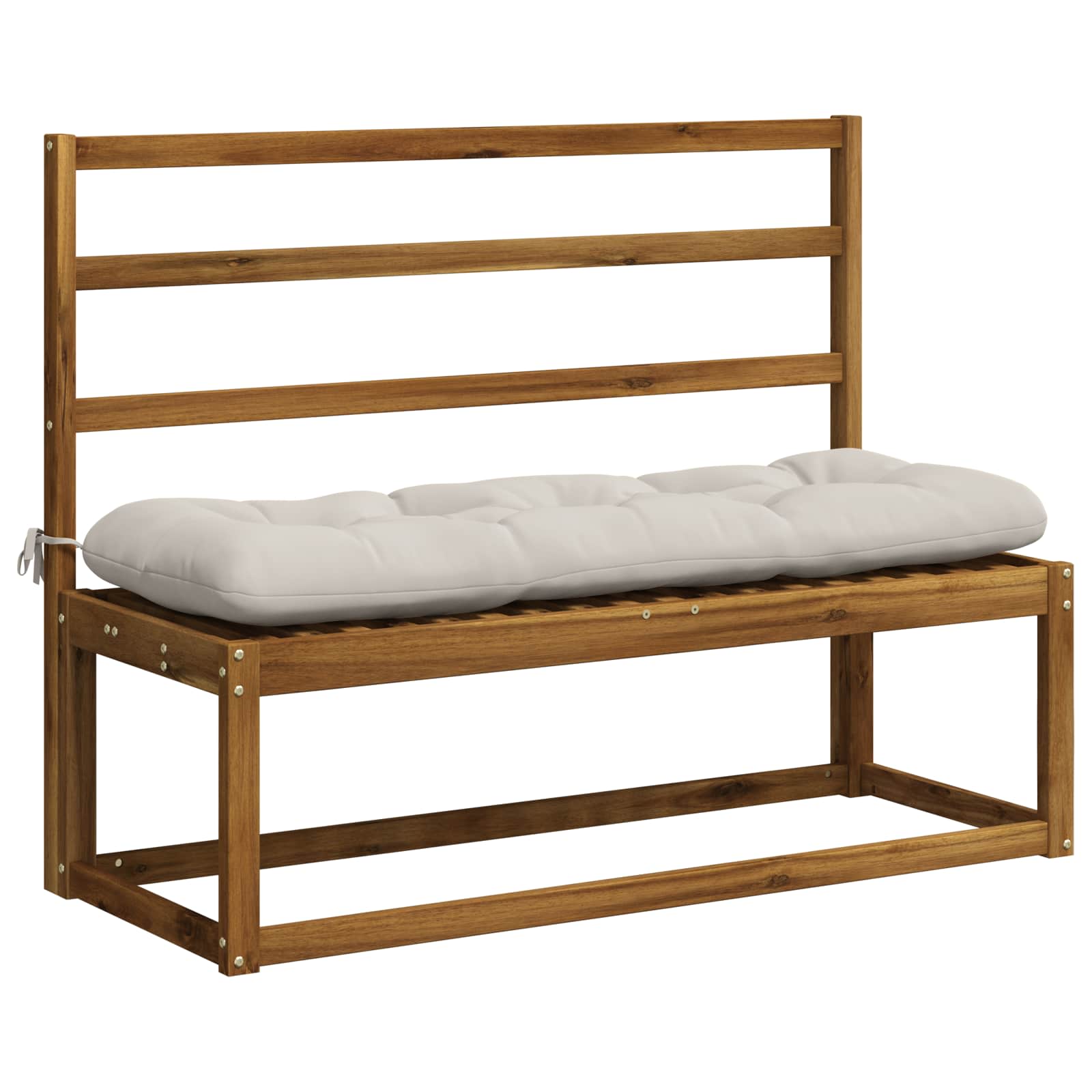 Bänk kudde VIANEN 100% Polyester Vit 100 x 40 x 12 cm
