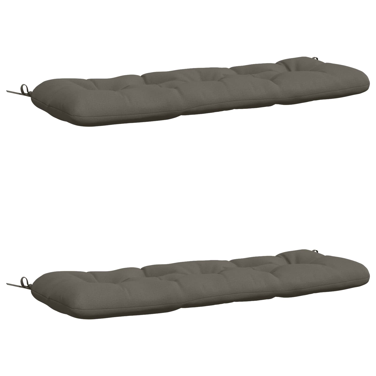 2-delade Bänk Kuddar VIANEN 100% Polyester Grå 100 x 40 x 12 cm