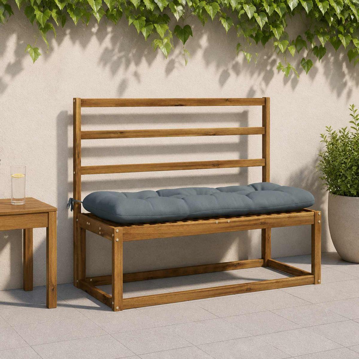 2-delade Bänk Kuddar VIANEN 100% Polyester Blå 100 x 40 x 12 cm