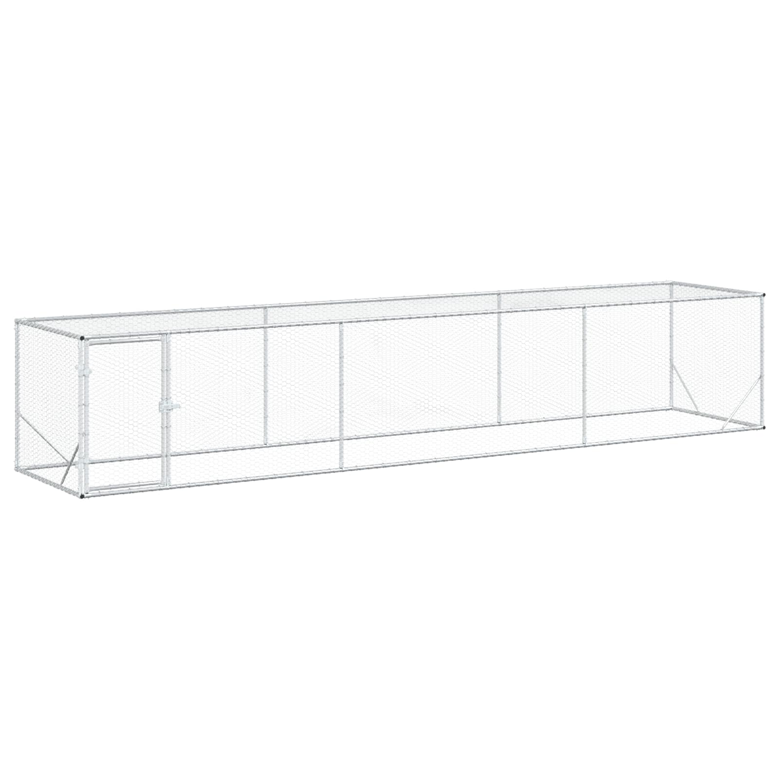 Hönsgård Silver 500 x 100 x 100 cm Galvaniserat stål