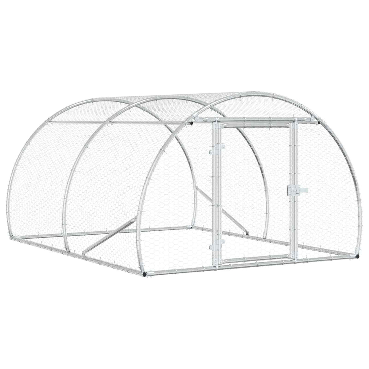 Hönsgård Silver 200 x 150 x 100 cm Galvaniserat stål