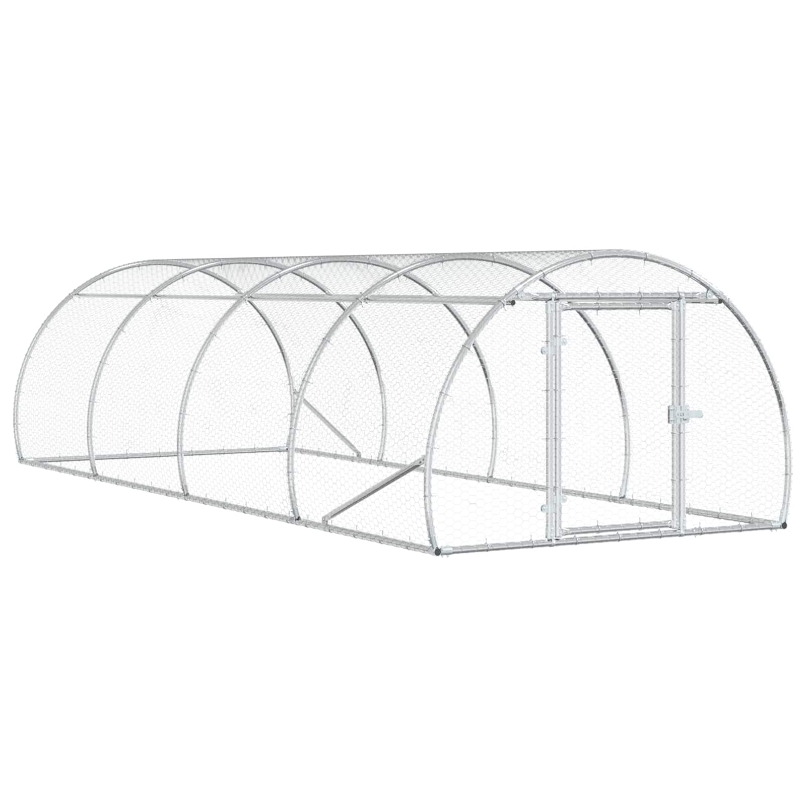 Hönsgård Silver 400 x 150 x 100 cm Galvaniserat stål