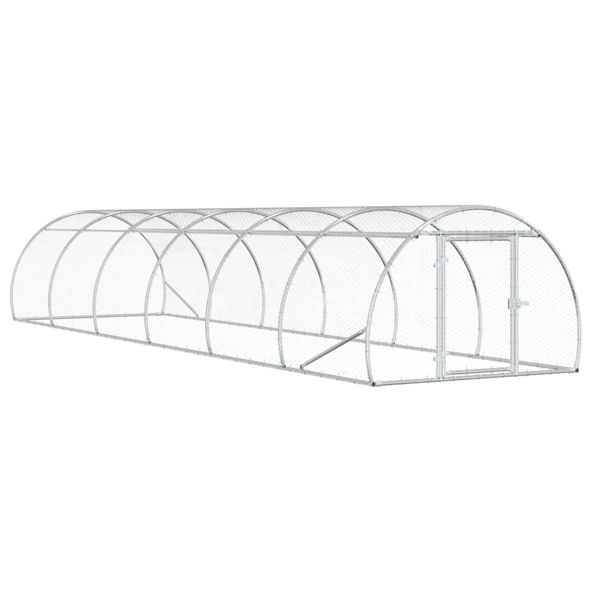 Hönsgård Silver 600 x 150 x 100 cm Galvaniserat stål