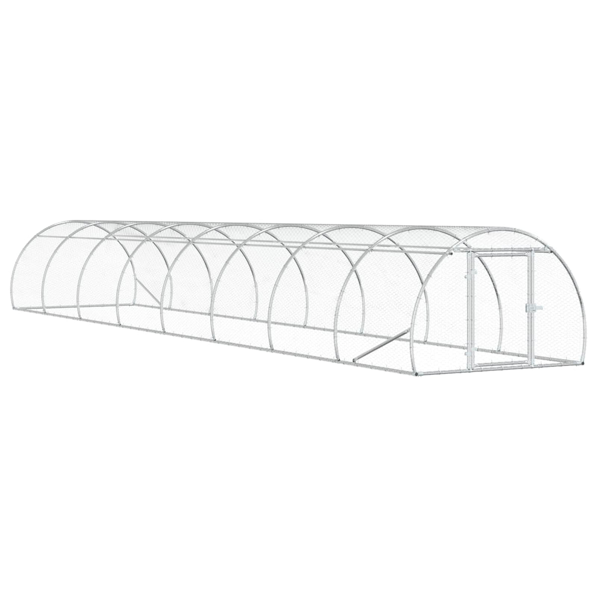 Hönsgård Silver 800 x 150 x 100 cm Galvaniserat stål