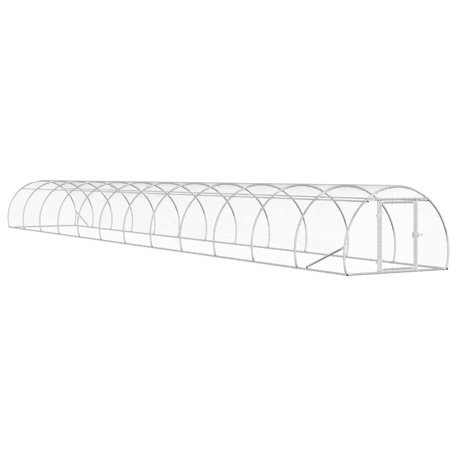 Hönsgård Silver 1200 x 150 x 100 cm Galvaniserat stål