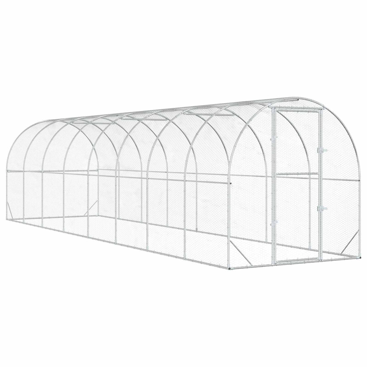 Hönsgård Silver 800 x 200 x 200 cm Galvaniserat stål