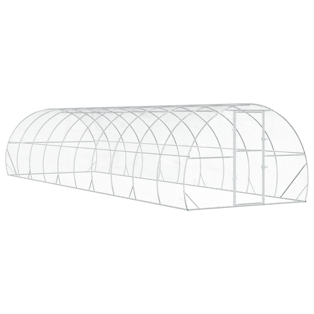 Hönsgård Silver 1000 x 300 x 200 cm Galvaniserat stål