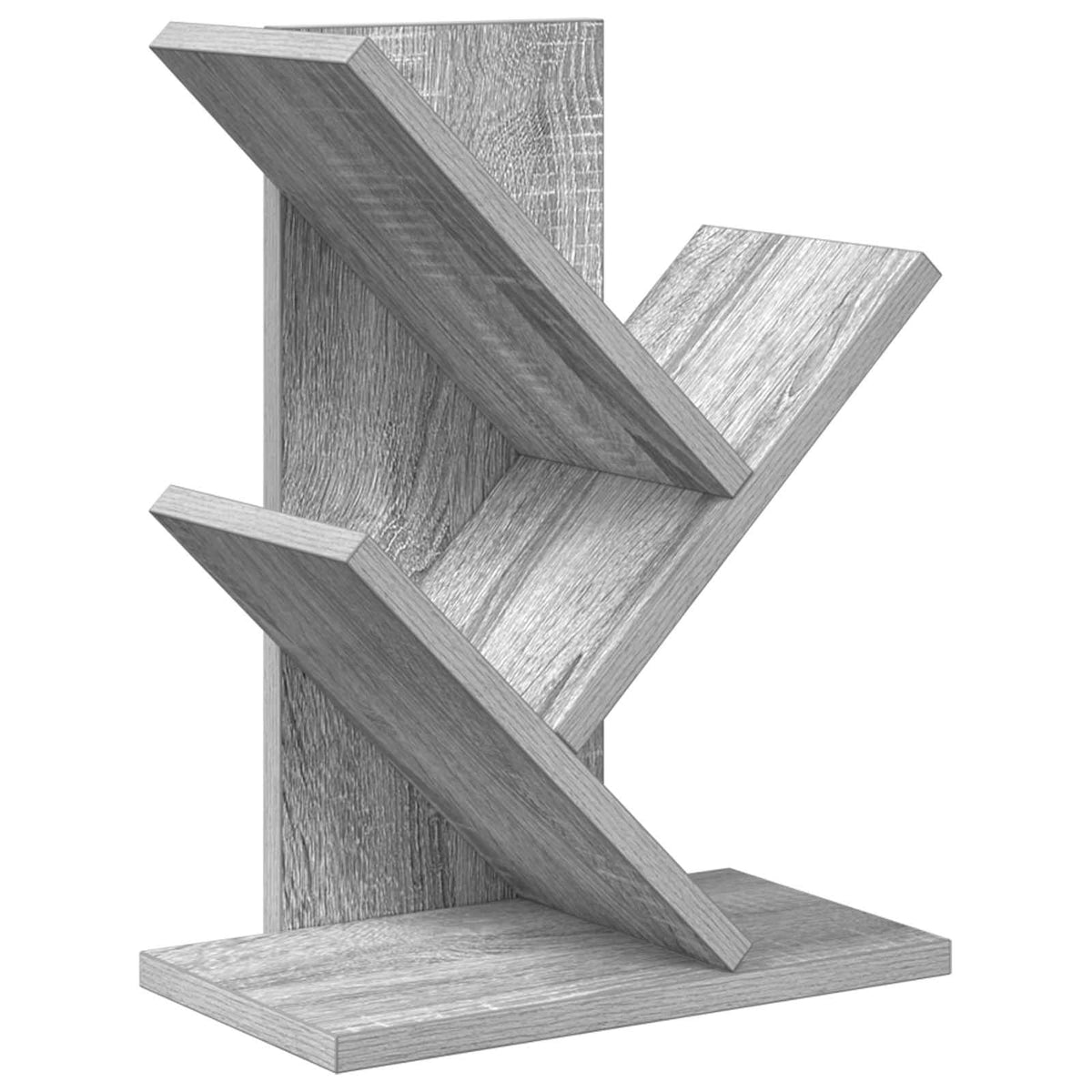 Trä Bokhylla 3-Tier 30 x 18 x 40 cm Konstruerat trä Grå Sonoma