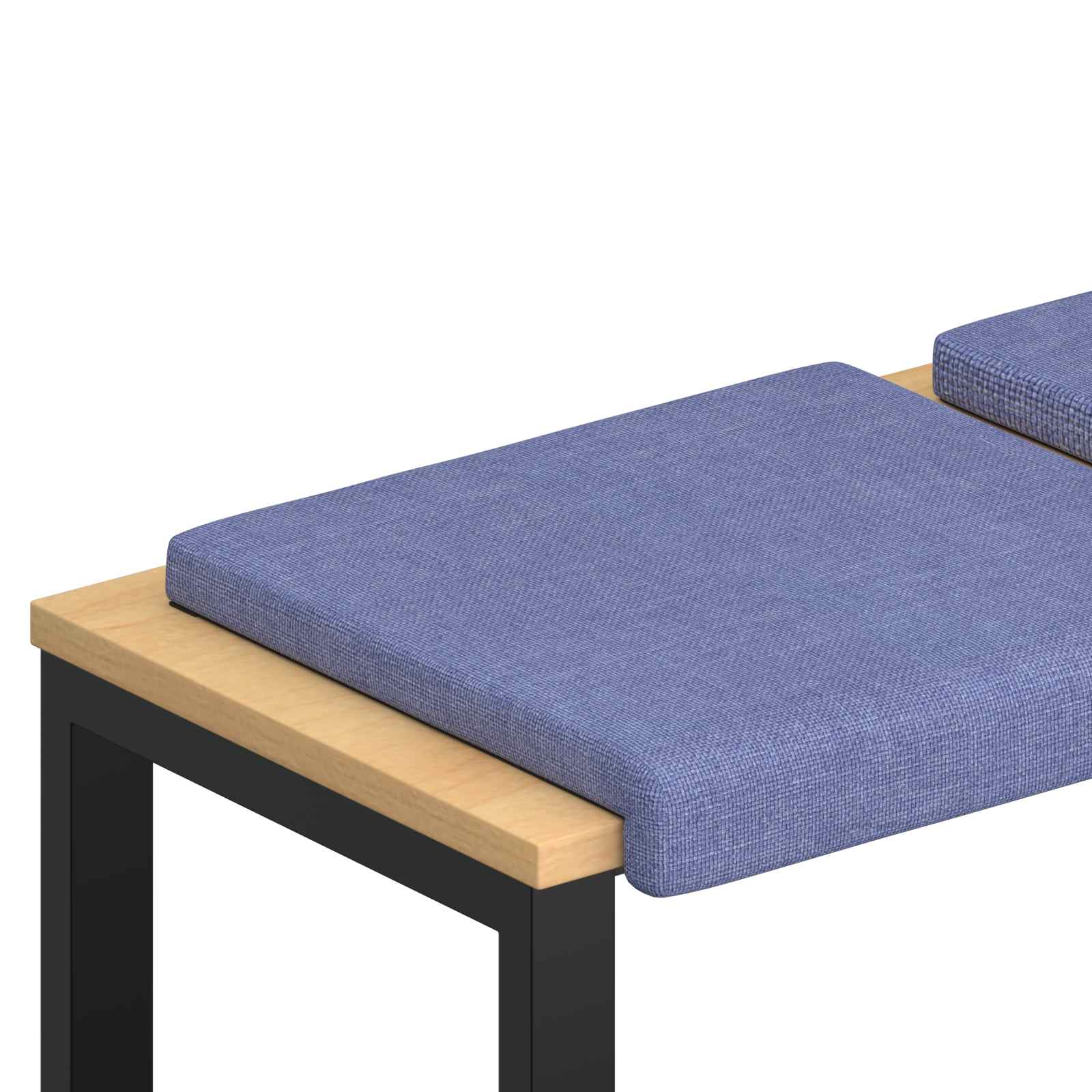 Bänk kudde 4 st Tyg Jeansblå Djup 35 cm