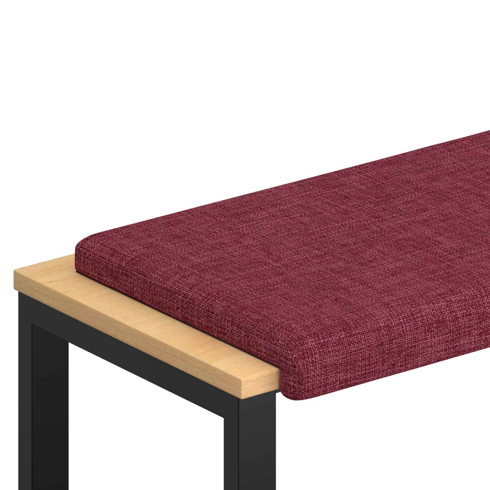Bänk kudde Tyg Vinröd Djup 35 cm