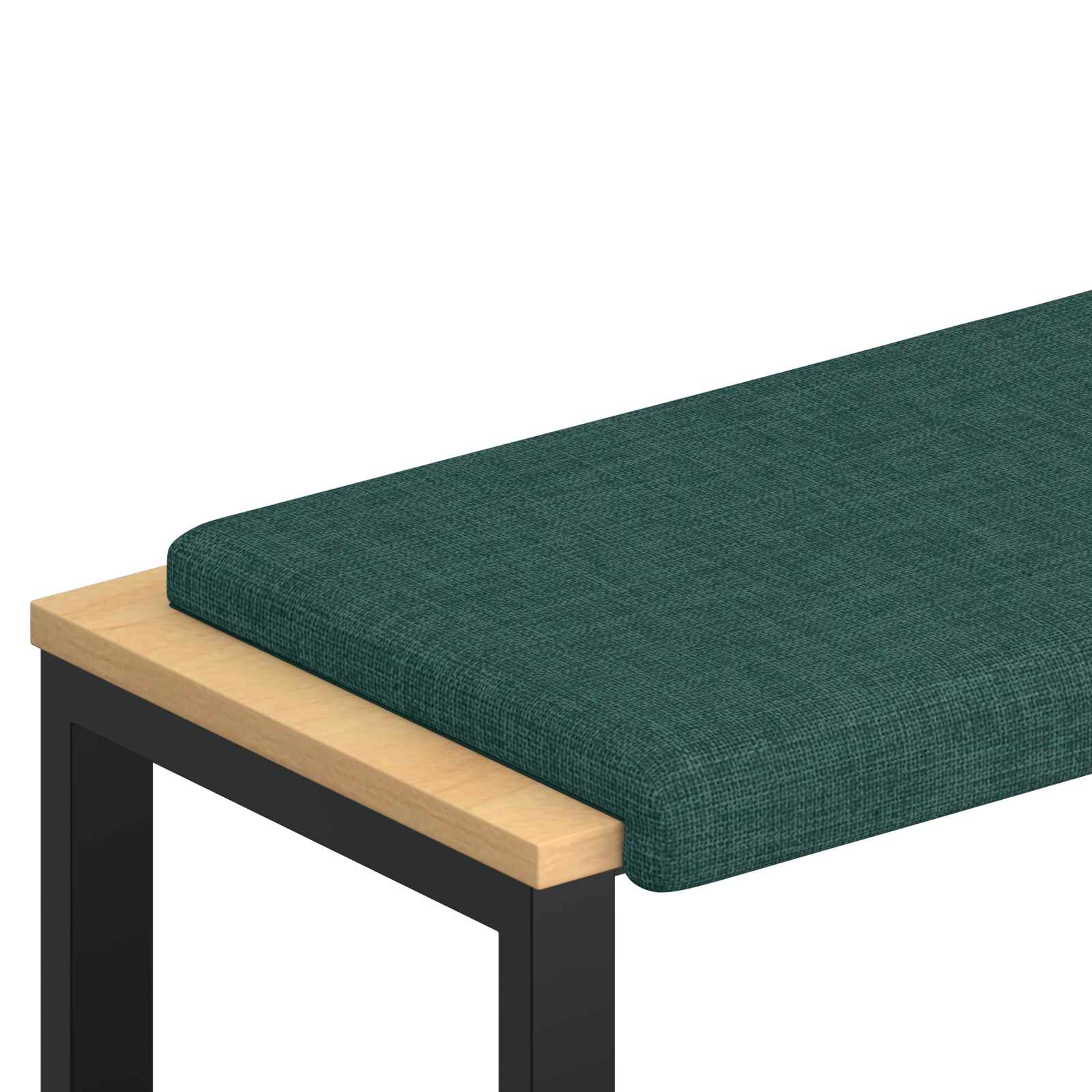 Bänk kudde Tyg Mörkgrön Djup 35 cm