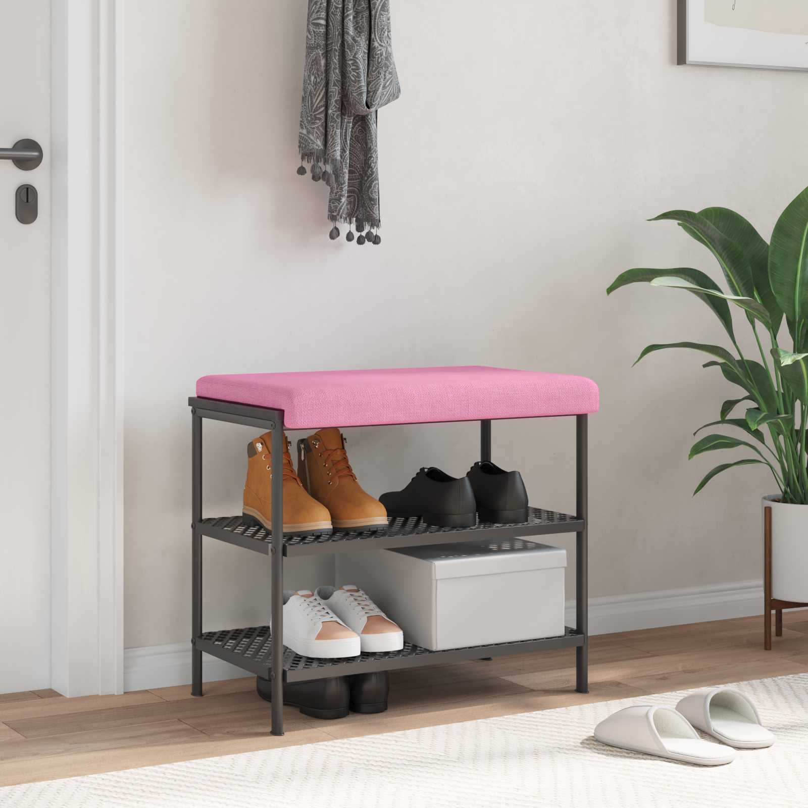 Bänk kudde Tyg Rosa Djup 35 cm