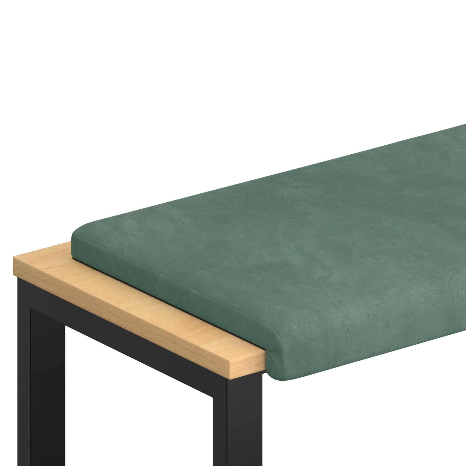 Bänk kudde Sammet Havgrön Djup 35 cm