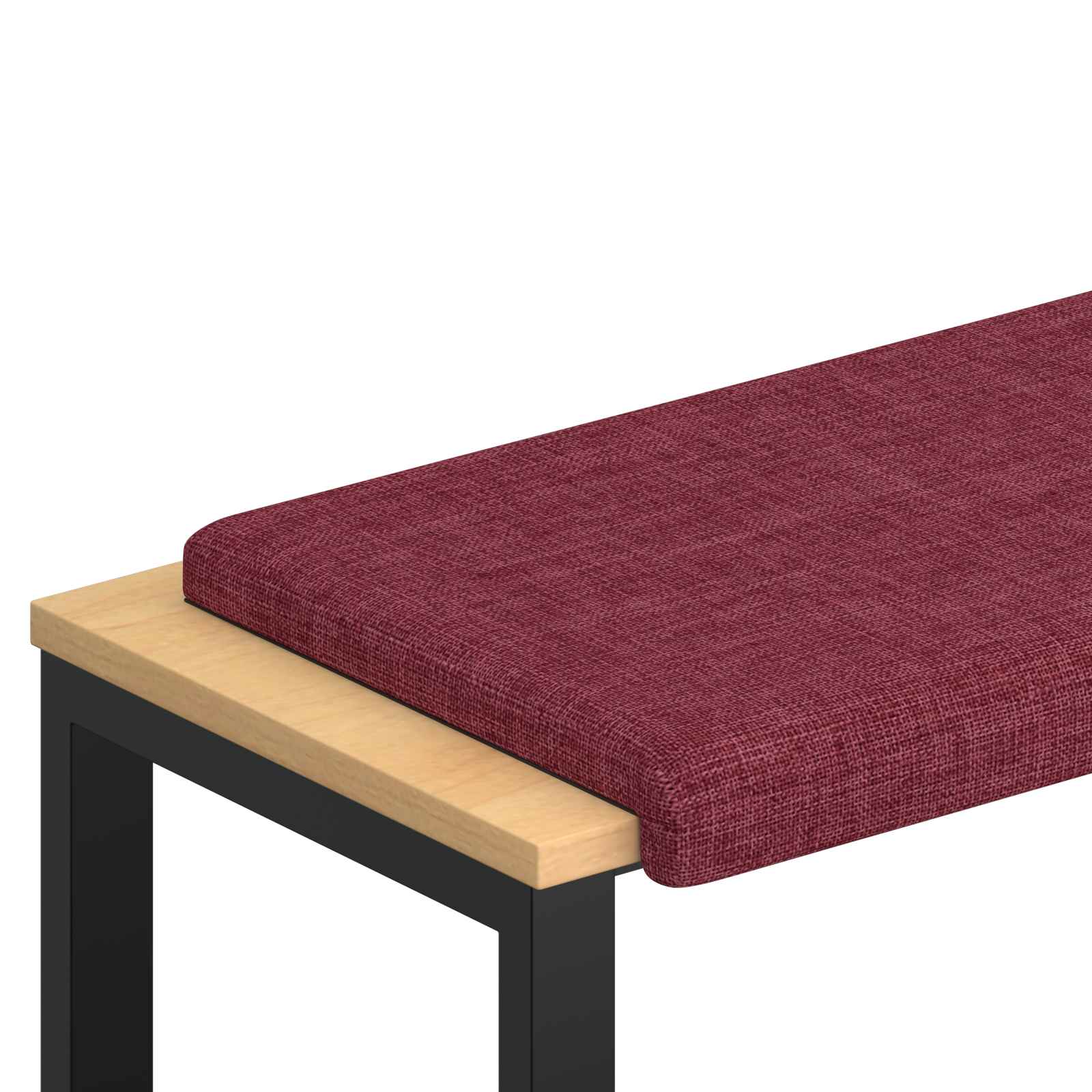 Bänk kudde Tyg Vinröd Djup 35 cm