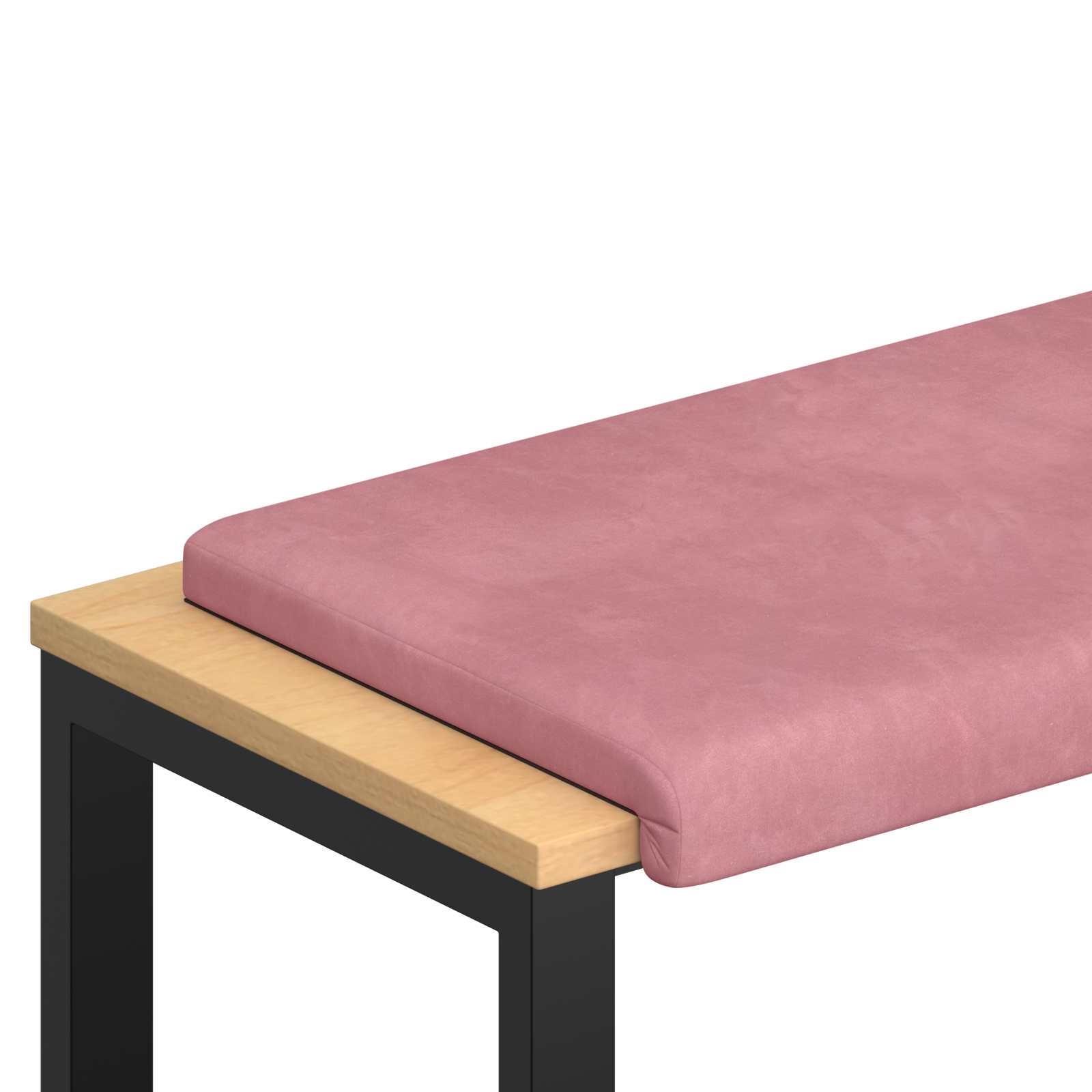 Bänk kudde Sammet Rosa Djup 35 cm