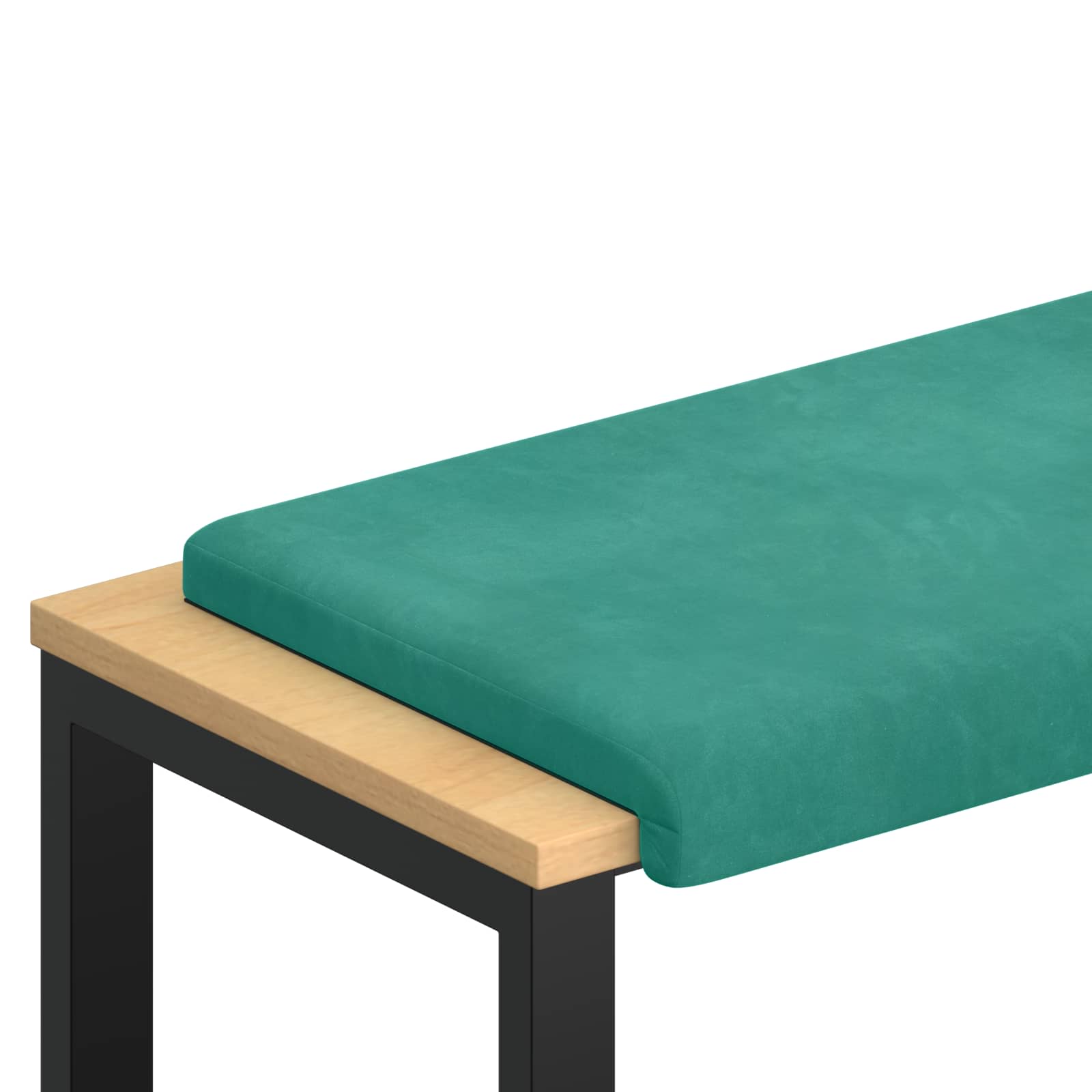 Bänk kudde Sammet Turkos Djup 35 cm