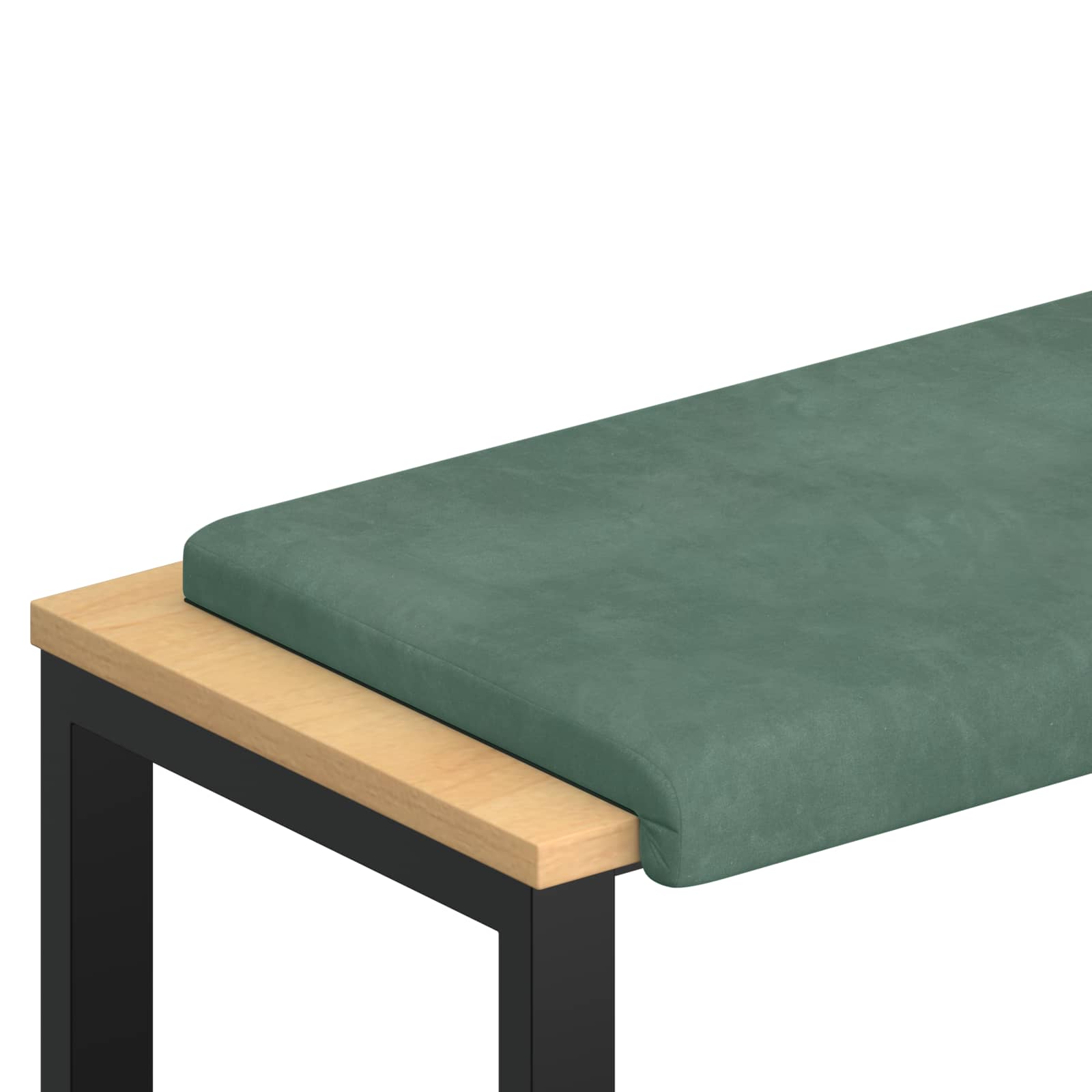 Bänk kudde Sammet Havgrön Djup 35 cm