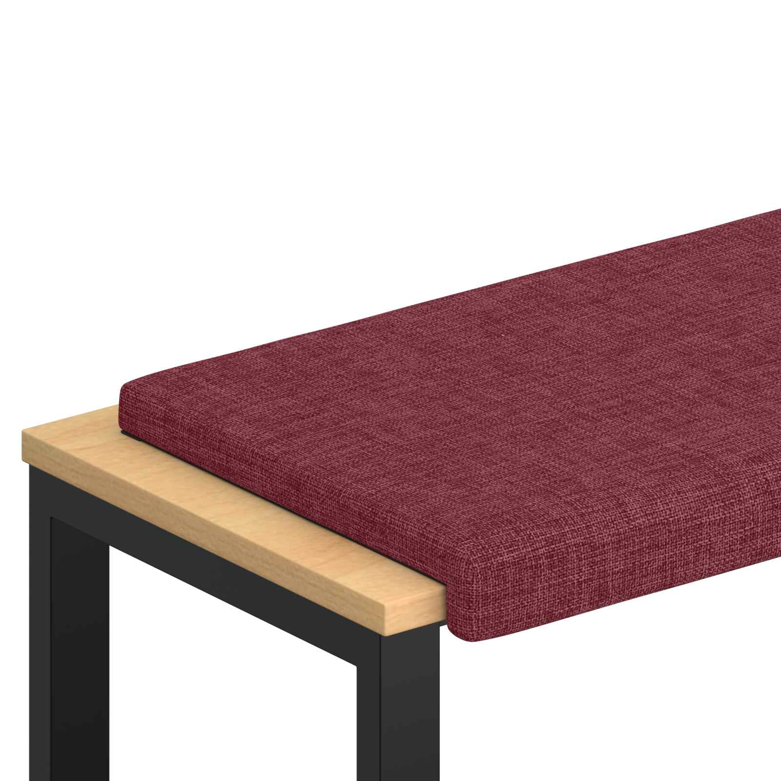 Bänk kudde Tyg Vinröd Djup 35 cm
