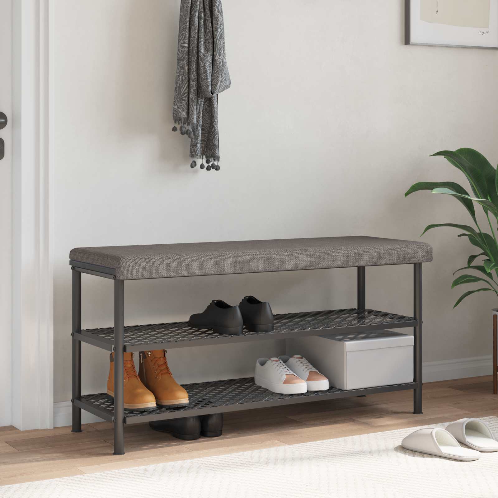 Bänk kudde Tyg Taupe Djup 35 cm