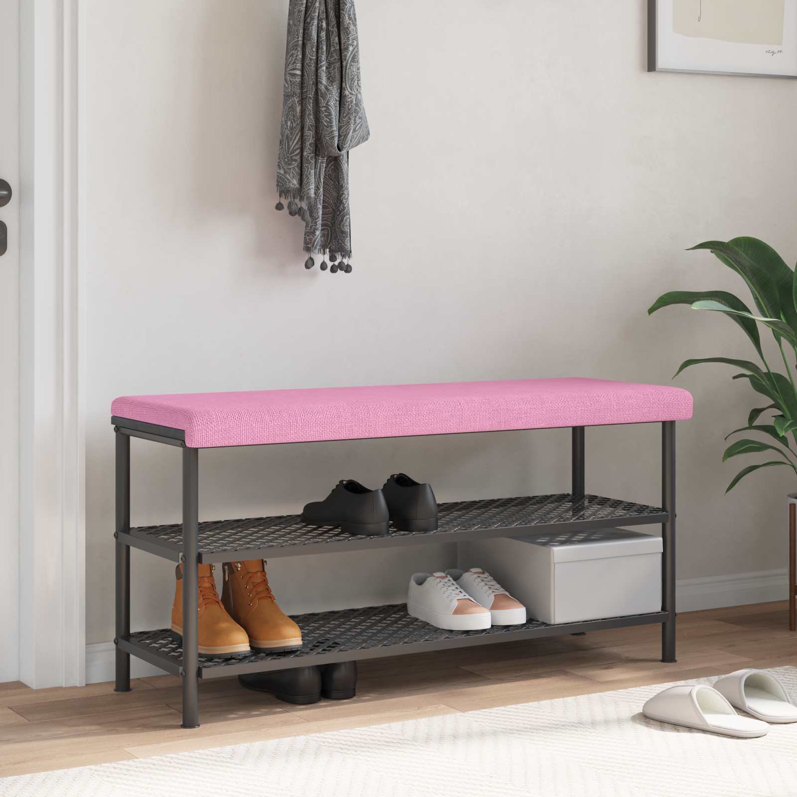 Bänk kudde Tyg Rosa Djup 35 cm