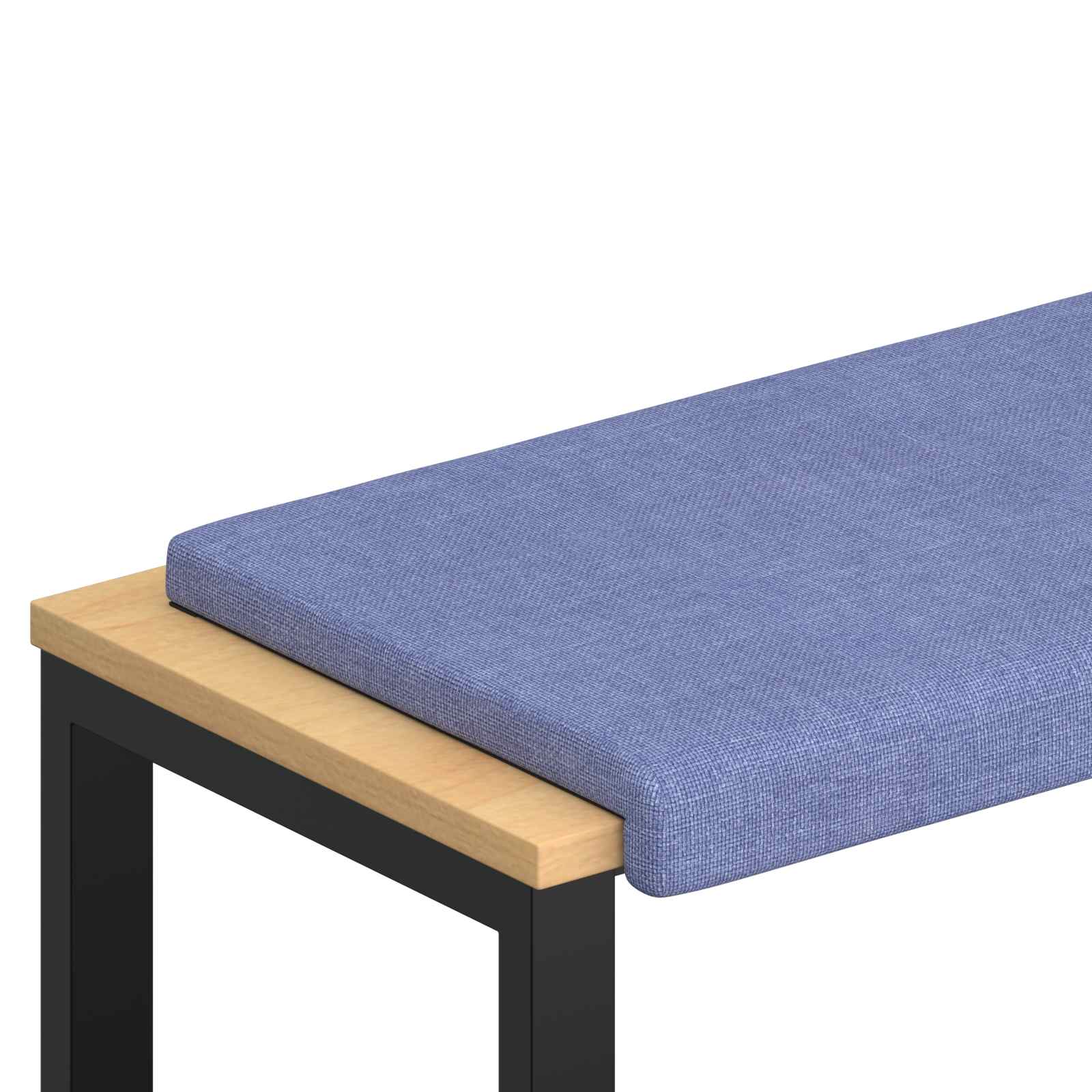 Bänk kudde Tyg Jeansblå Djup 35 cm
