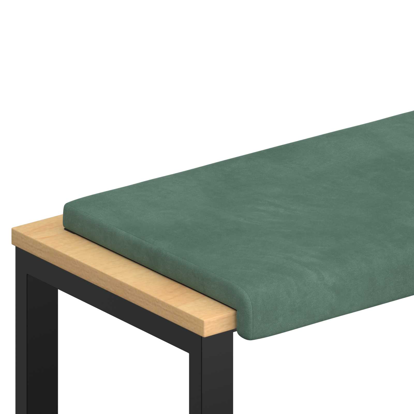 Bänk kudde Sammet Havgrön Djup 35 cm