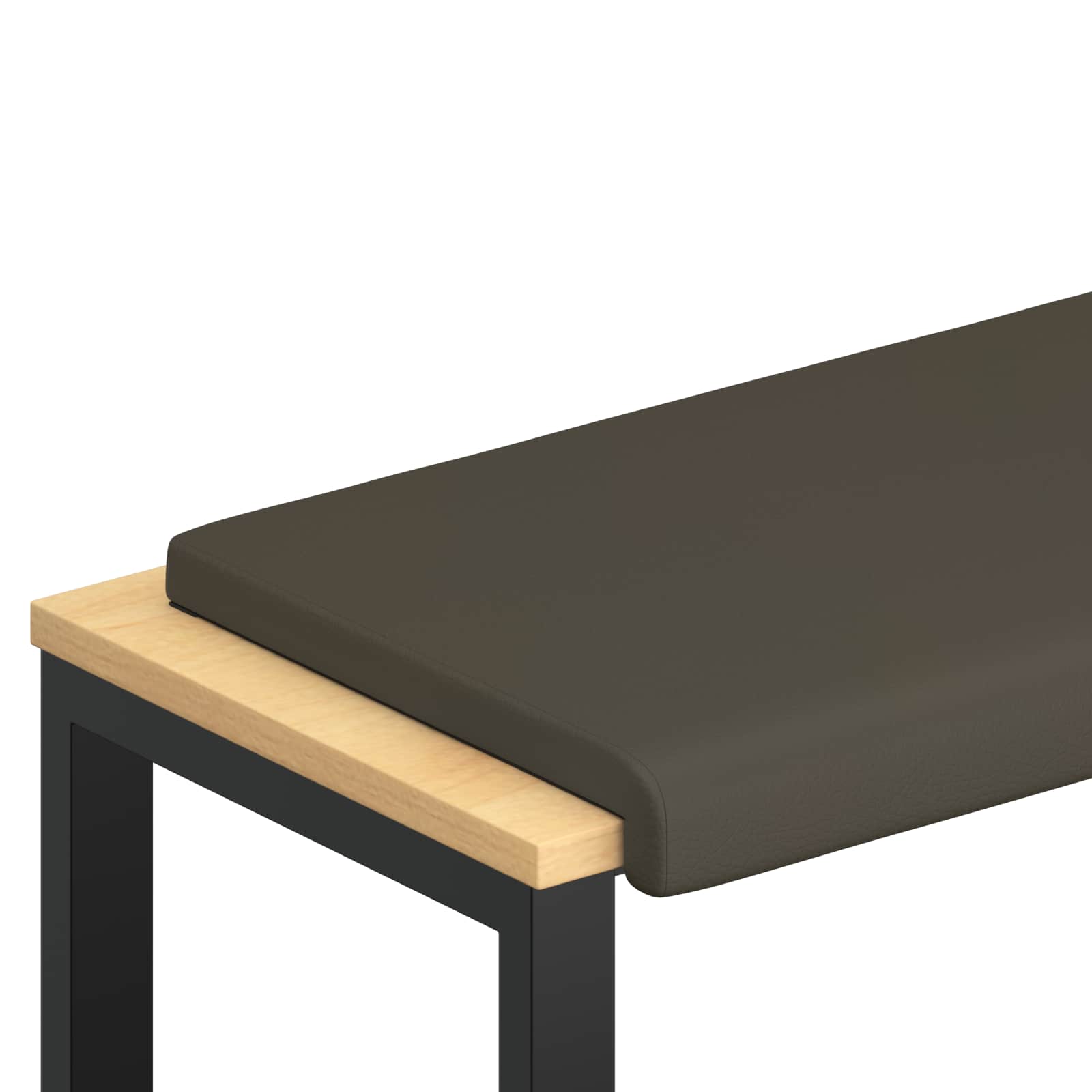 Bänk kudde Konstläder Grå Djup 35 cm