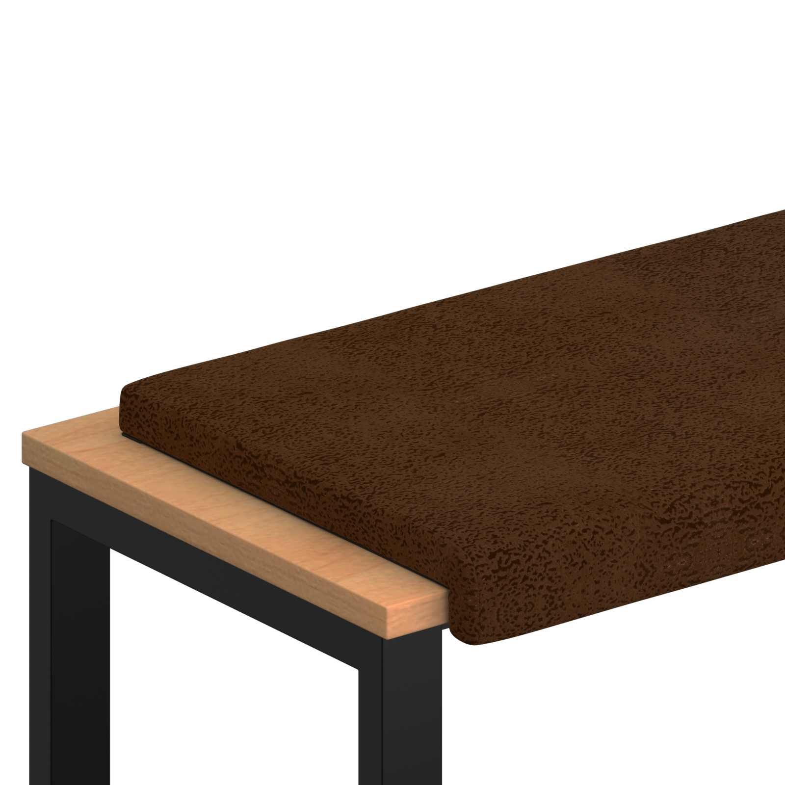 Bänk kudde Faux mockatyg Brun Djup 35 cm